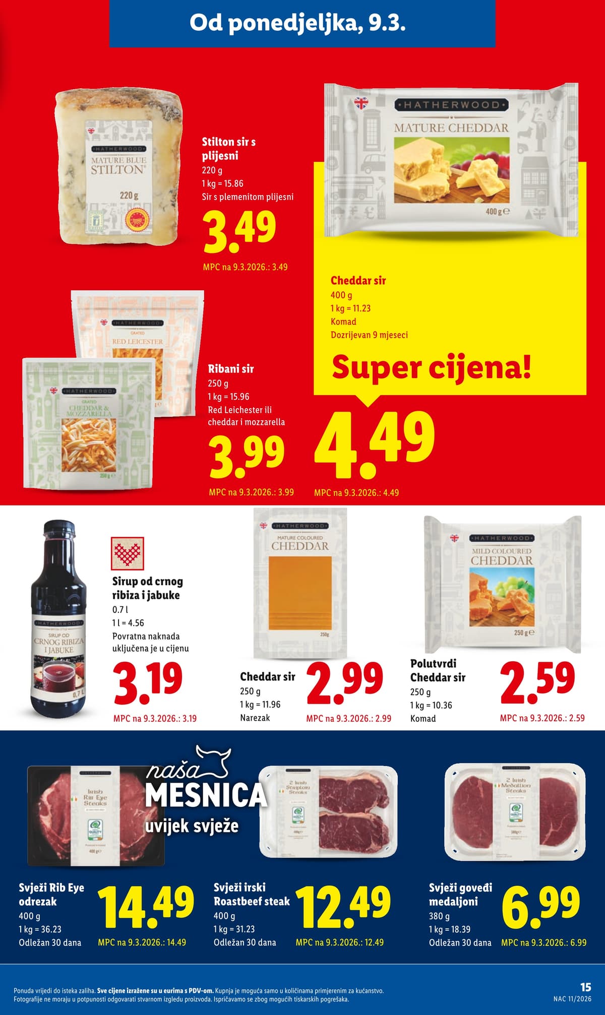 Stranica 15. Lidl kataloga - Tjedna Akcija od 15.03.2026.