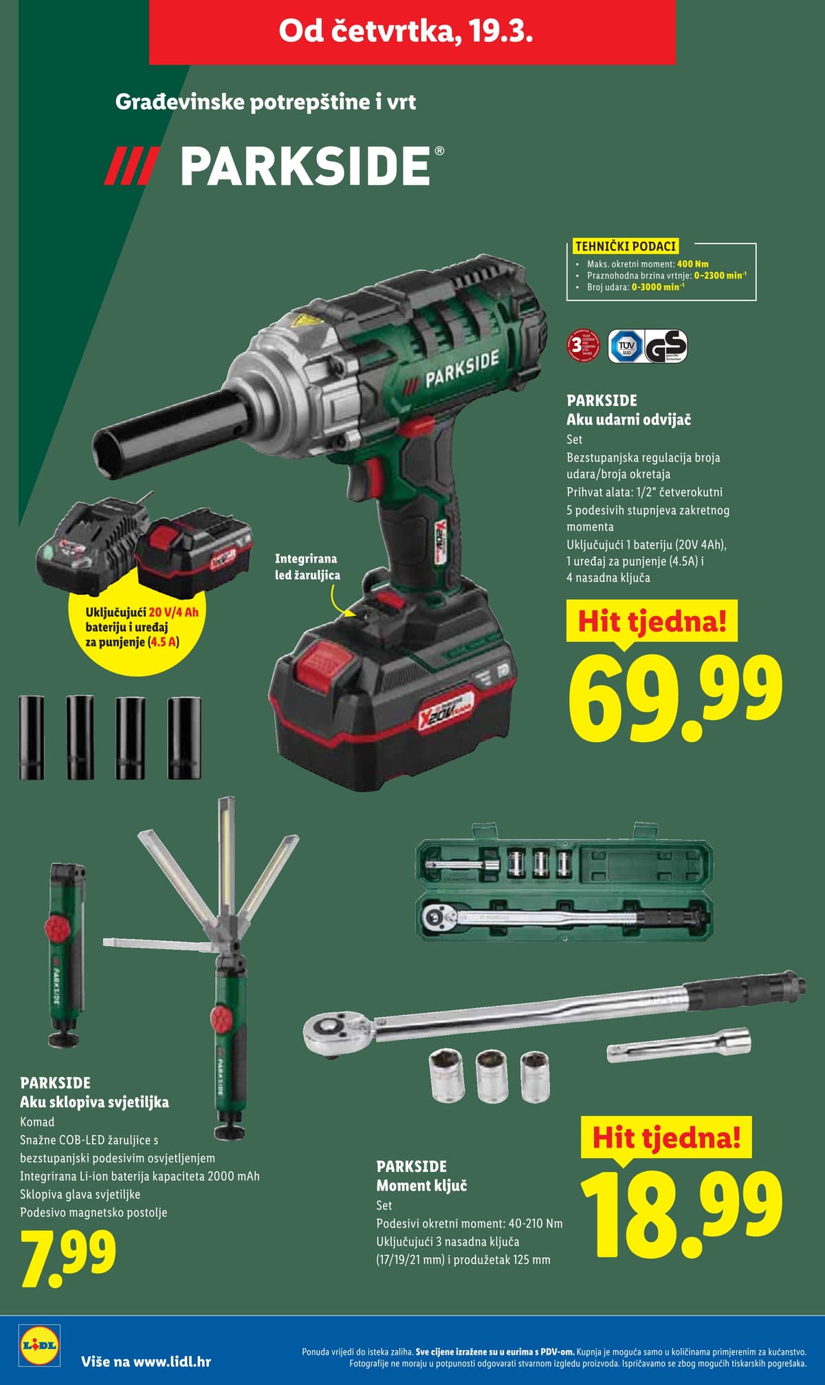 Stranica 2. Lidl kataloga - Vikend Akcija od 15.03.2026.