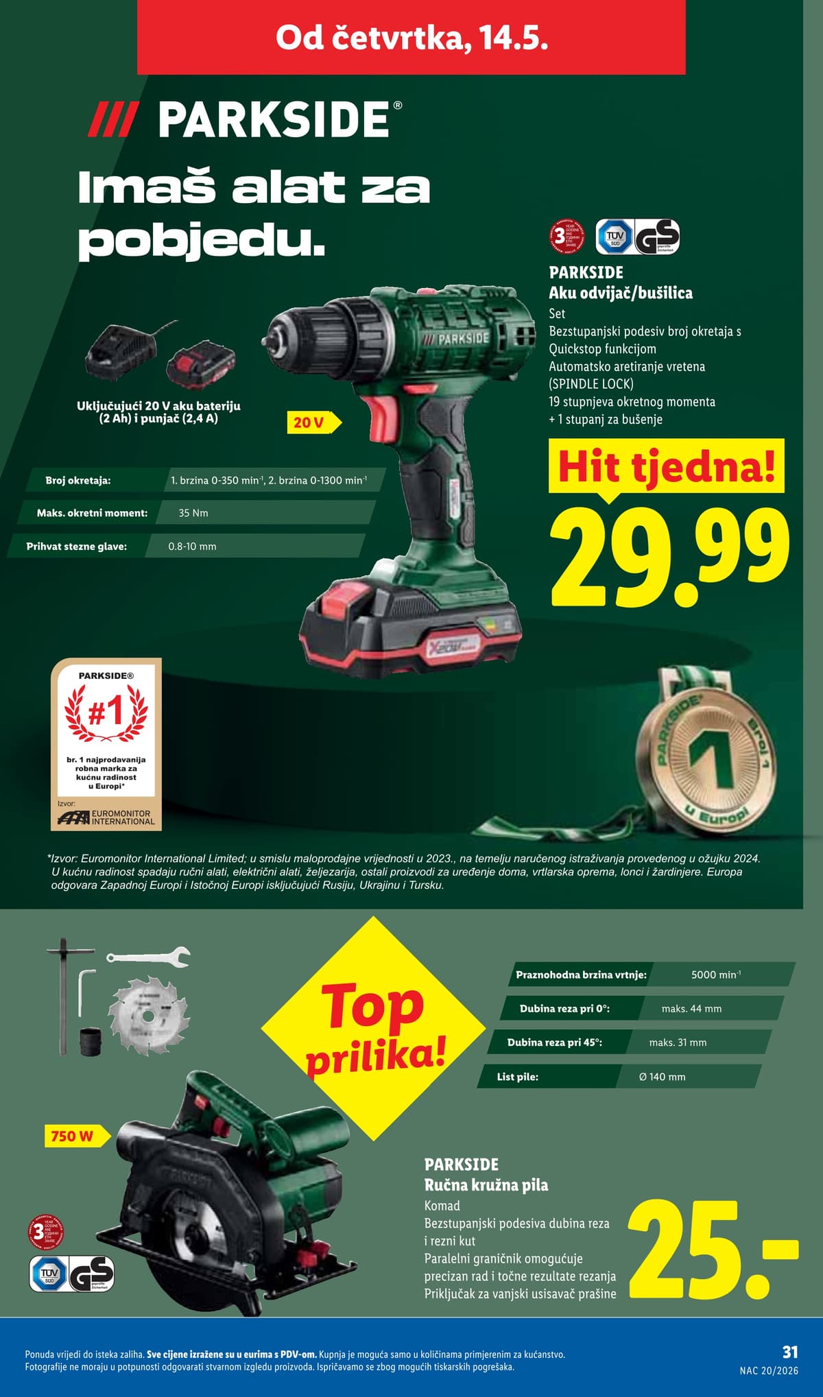 Stranica 2. Lidl kataloga - Vikend Akcija od 07.05.2026.