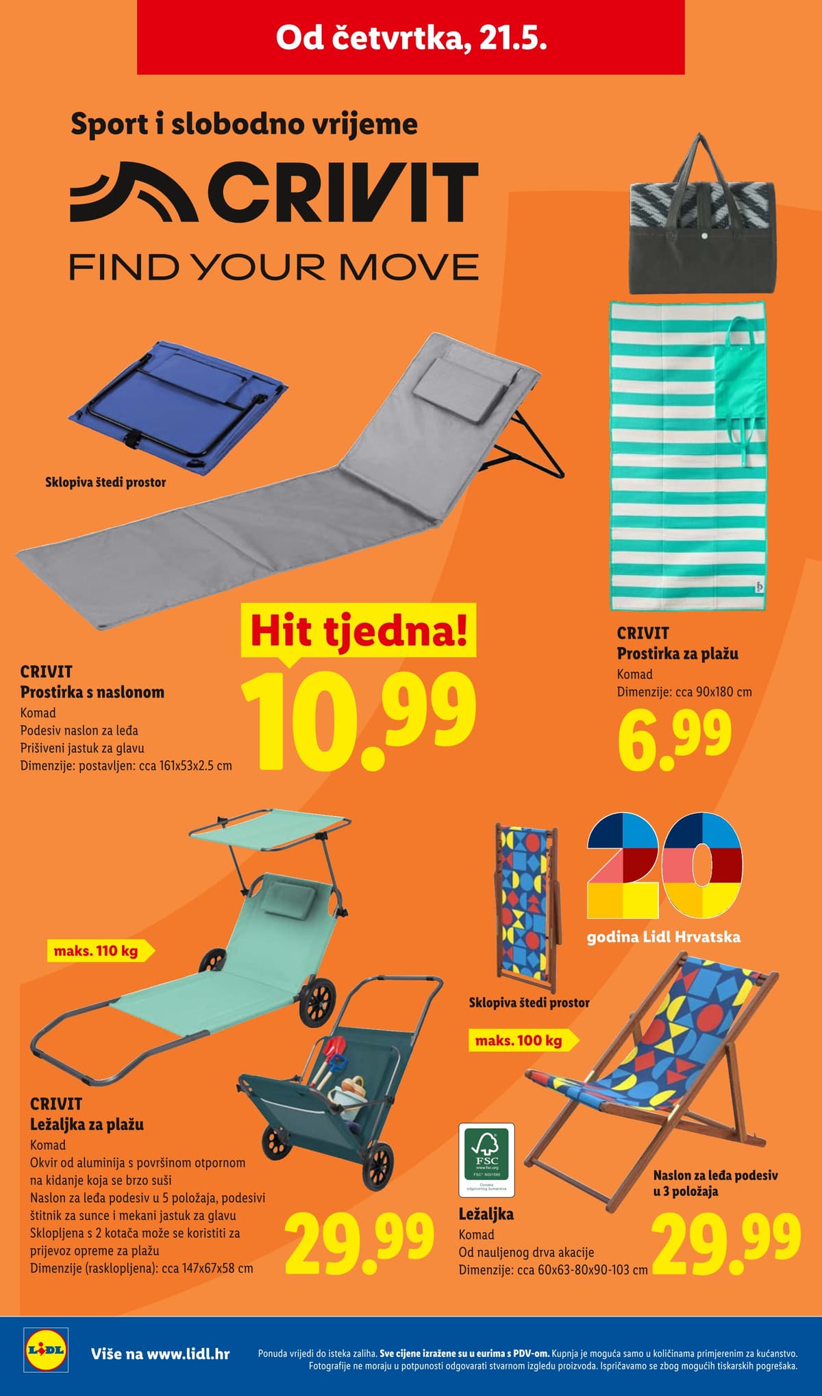 Stranica 20. Lidl kataloga - CRIVIT Find your move od 14.05.2026.