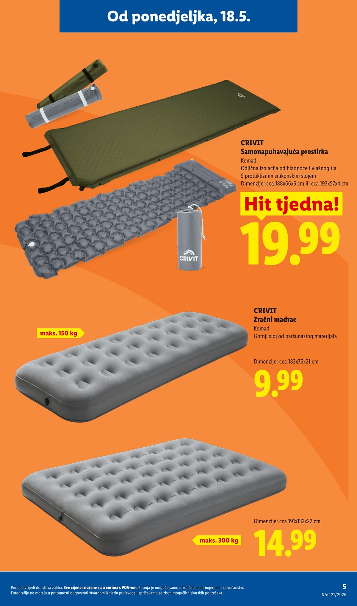 Stranica 5. Lidl kataloga - CRIVIT Find your move od 14.05.2026.