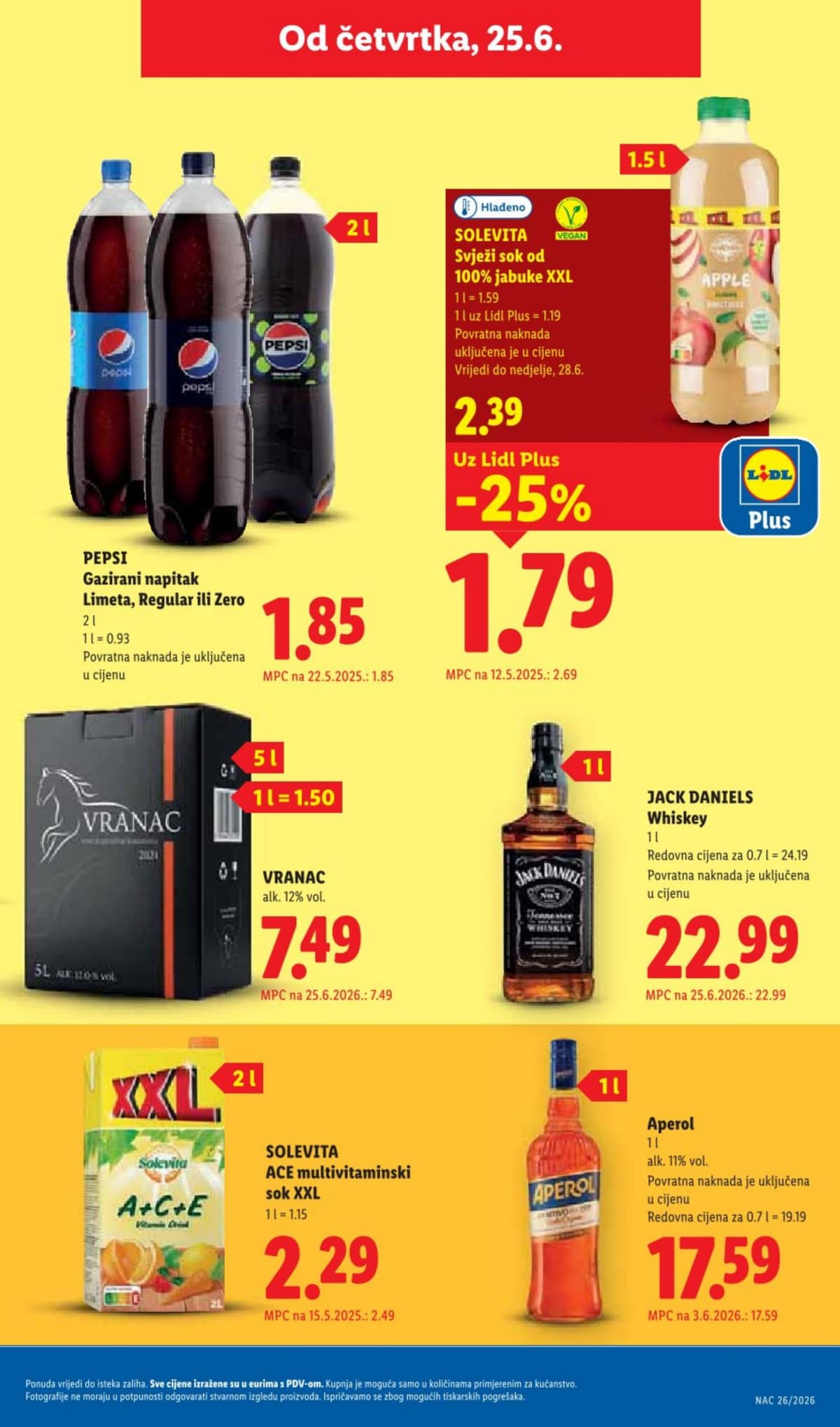 Stranica 27. Lidl kataloga - Prehrana od 18.06.2026