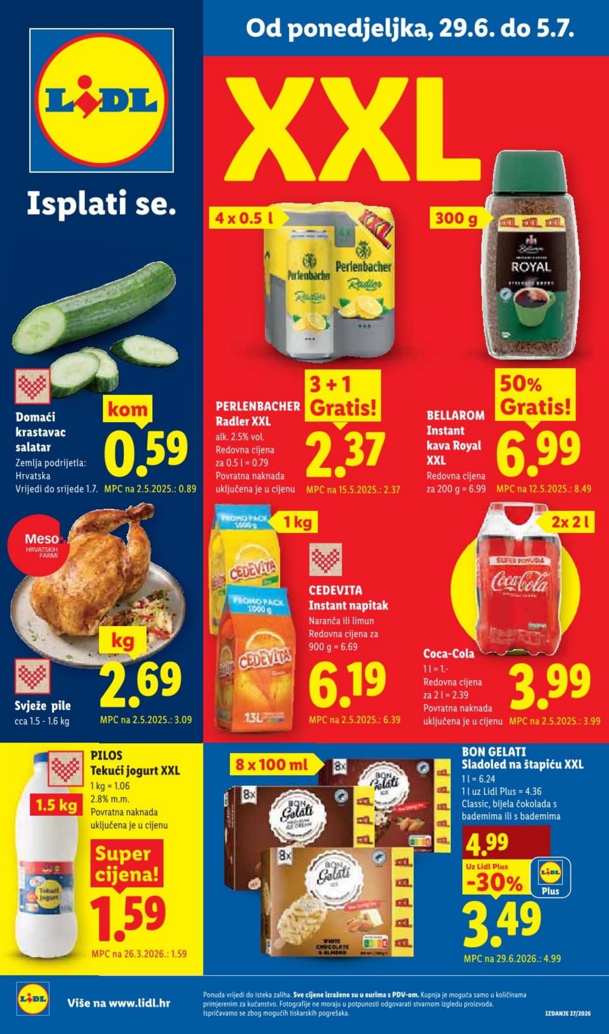 Stranica 1. Lidl kataloga - Prehrana od 25.06.2026