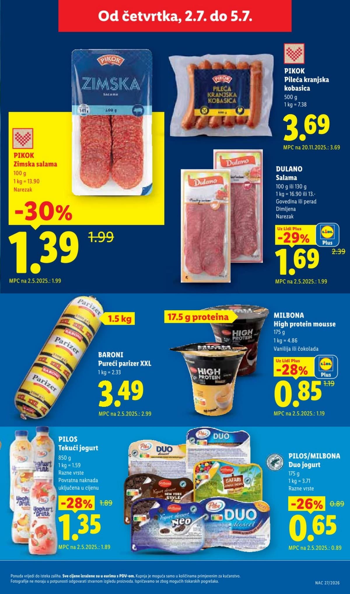 Stranica 29. Lidl kataloga - Prehrana od 25.06.2026