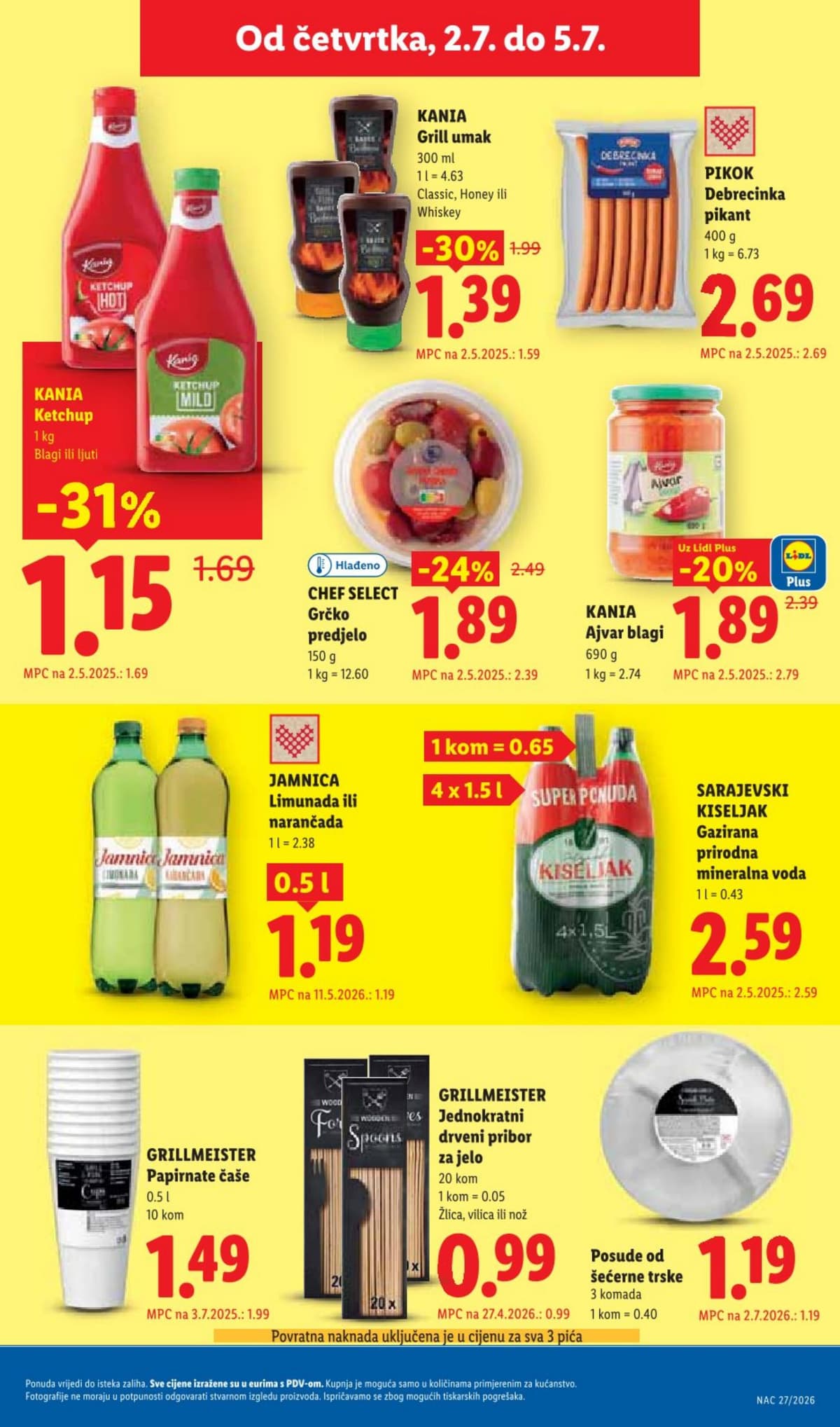 Stranica 33. Lidl kataloga - Prehrana od 25.06.2026