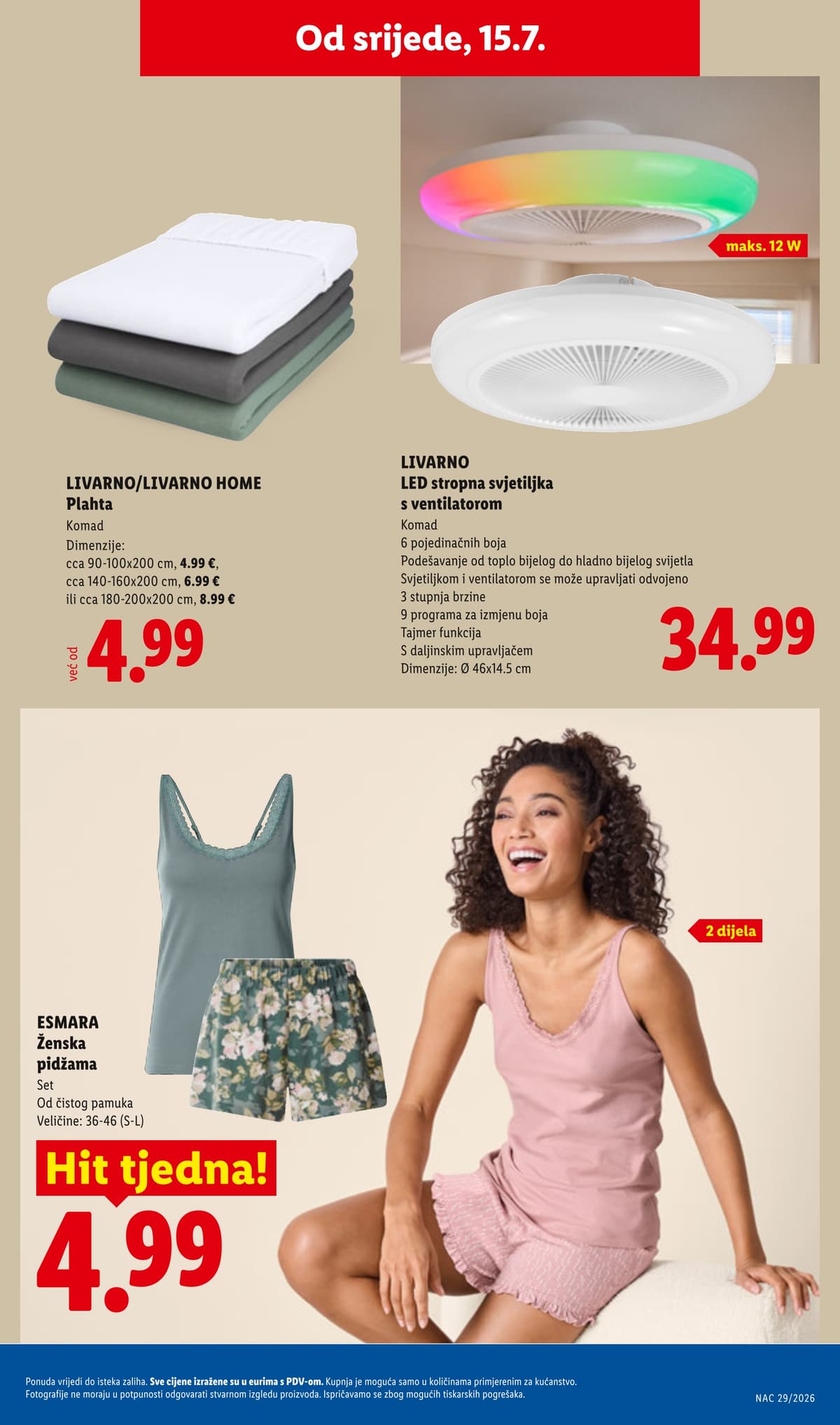 Stranica 2. Lidl kataloga - Akcija od Srijede od 16.07.2026
