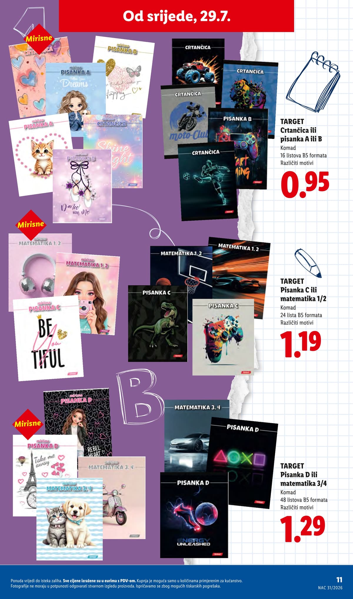 Stranica 11. Lidl kataloga - Sve za Školu od 27.07.2026.