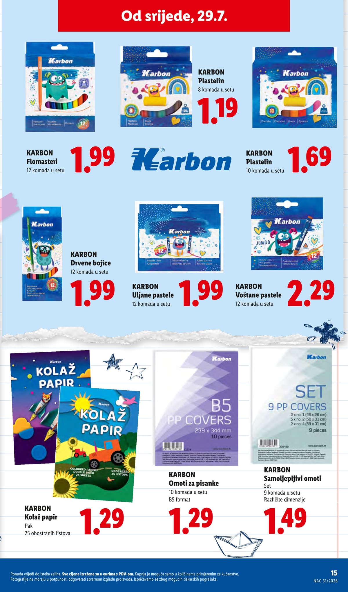 Stranica 15. Lidl kataloga - Sve za Školu