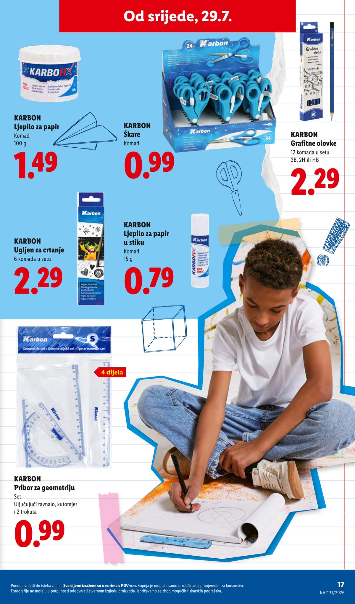Stranica 17. Lidl kataloga - Sve za Školu od 27.07.2026.