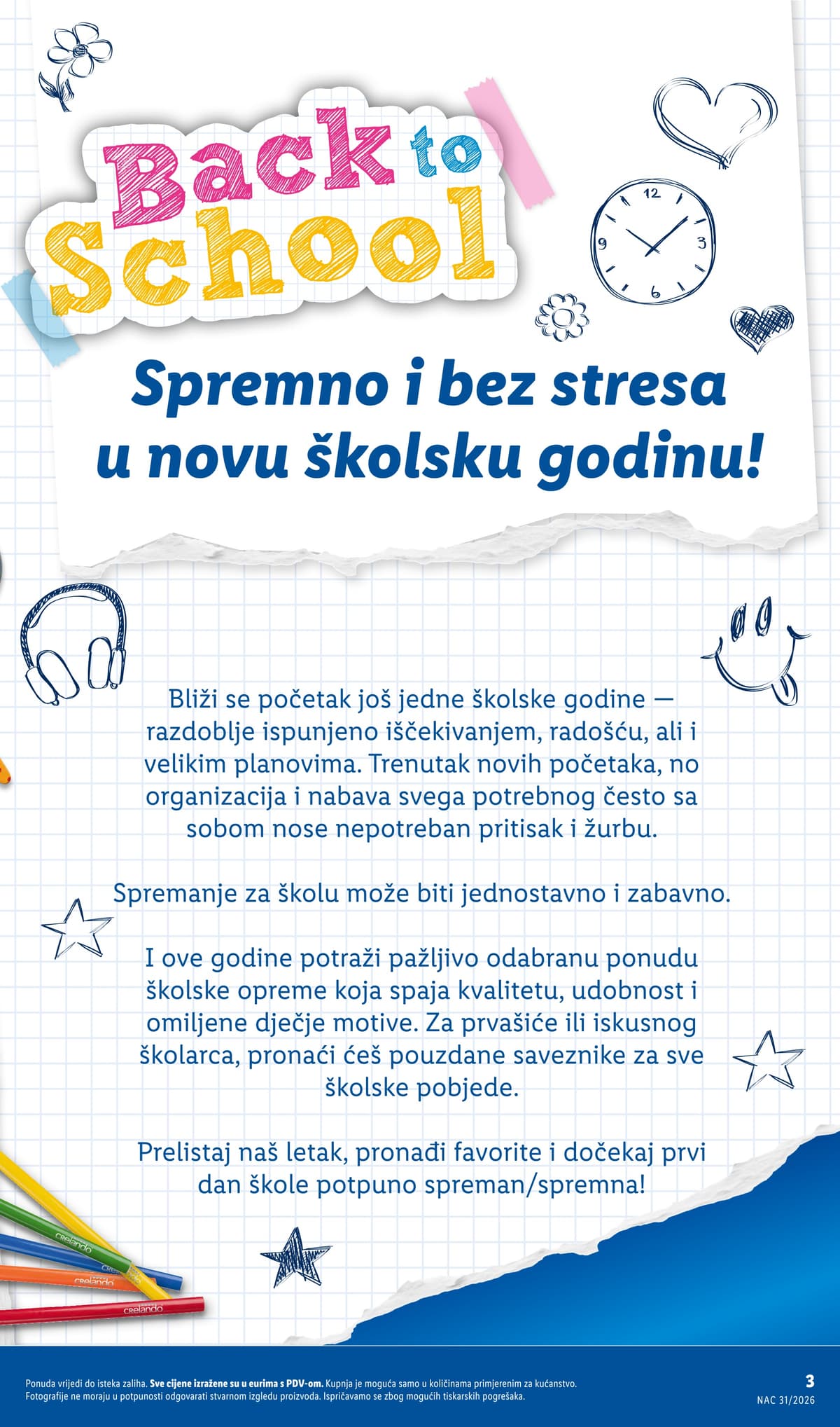 Stranica 3. Lidl kataloga - Sve za Školu od 27.07.2026.