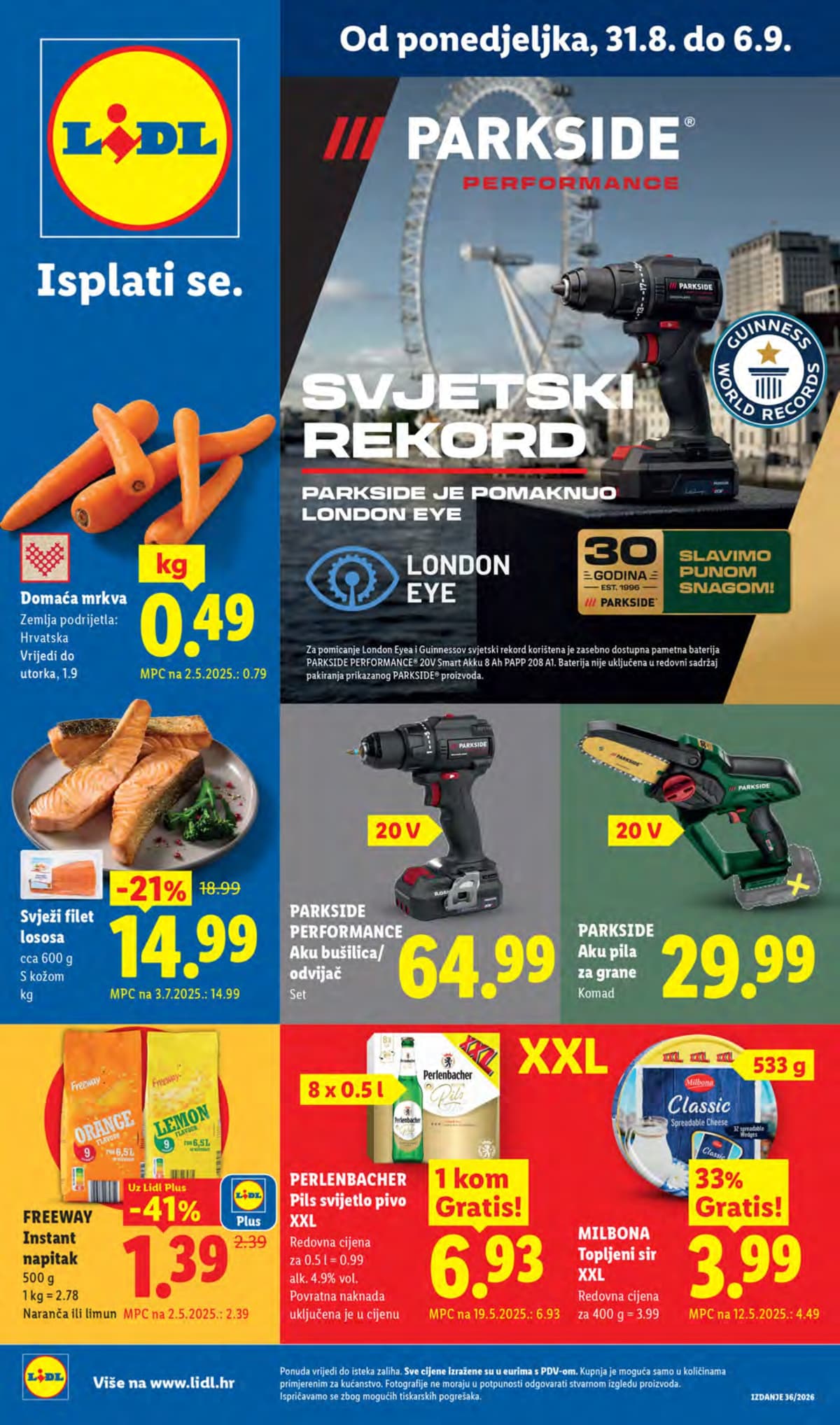 Stranica 1. Lidl kataloga - Tjedna Akcija od 28.08.2026.