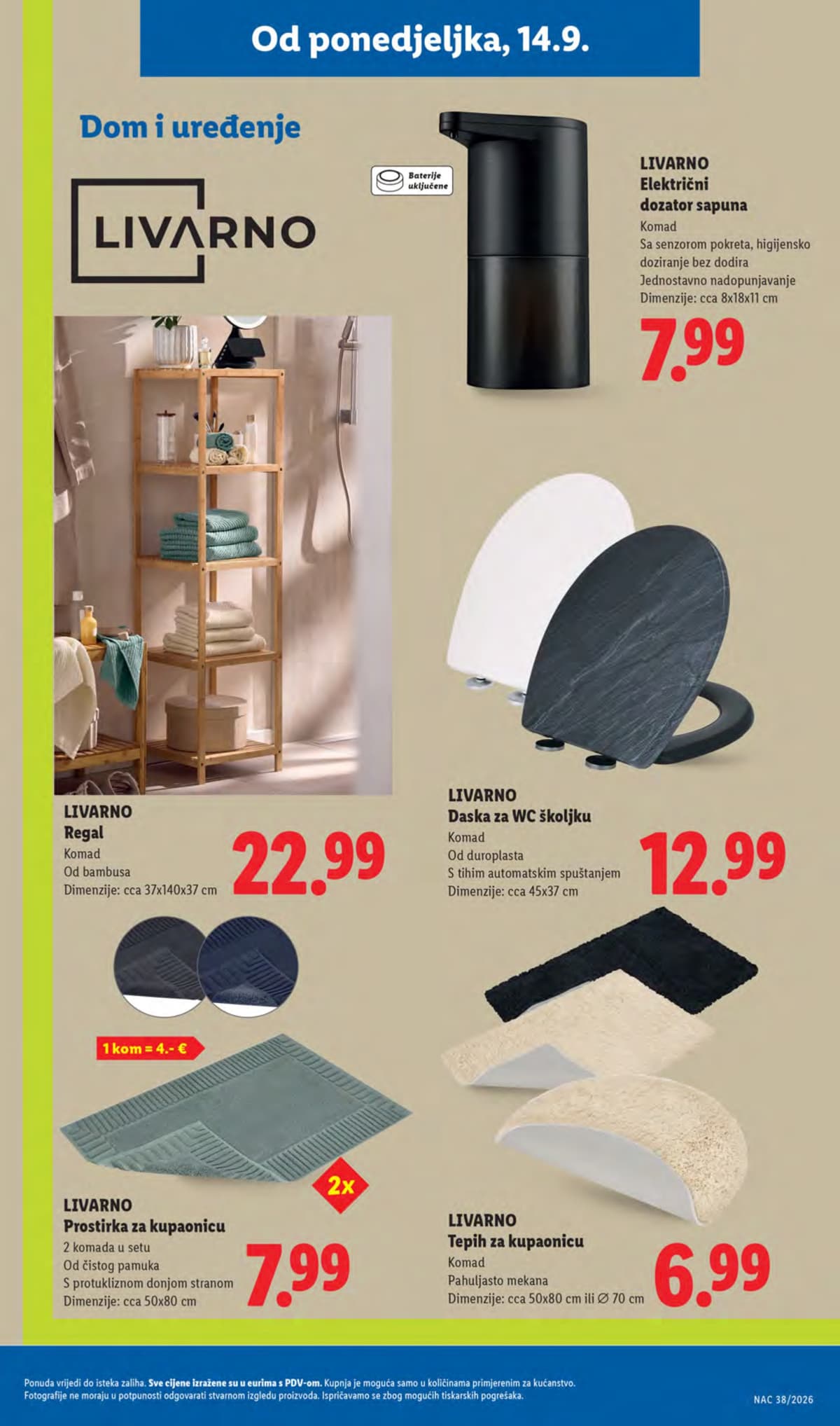 Stranica 29. Lidl kataloga - Tjedna Akcija od 17.09.2026.