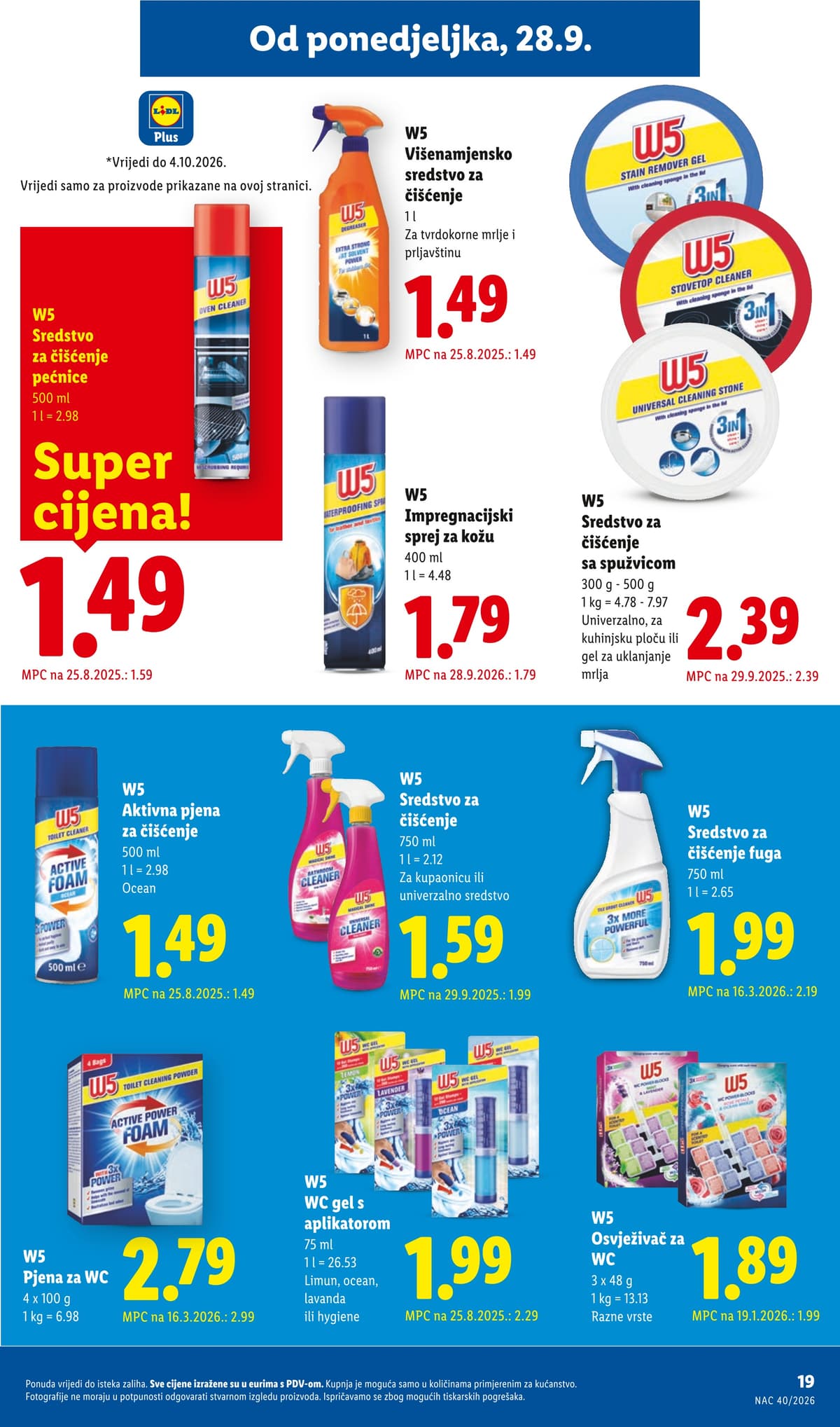Stranica 19. Lidl kataloga - Tjedna Akcija od 28.09.2026.