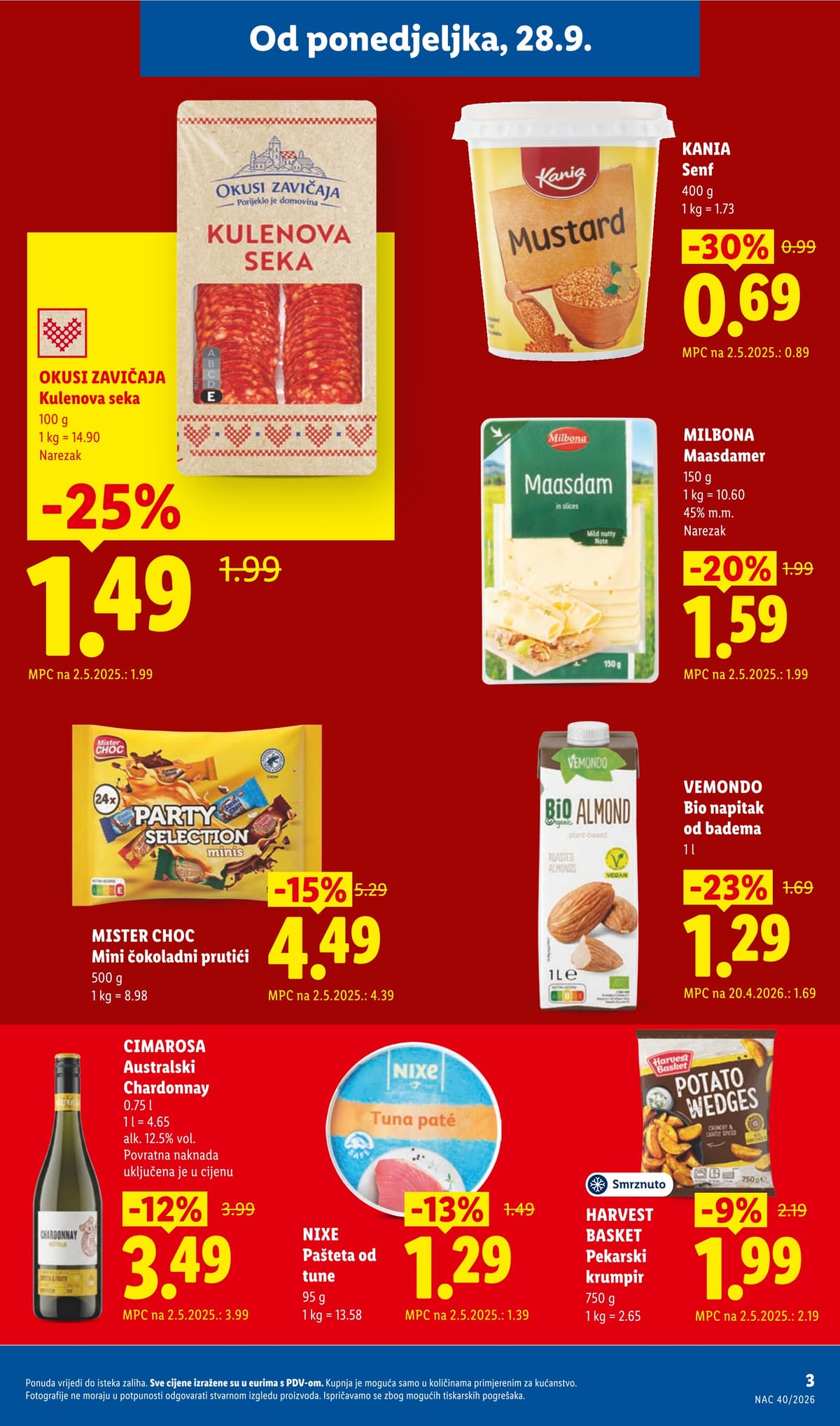 Stranica 3. Lidl kataloga - Tjedna Akcija od 28.09.2026.