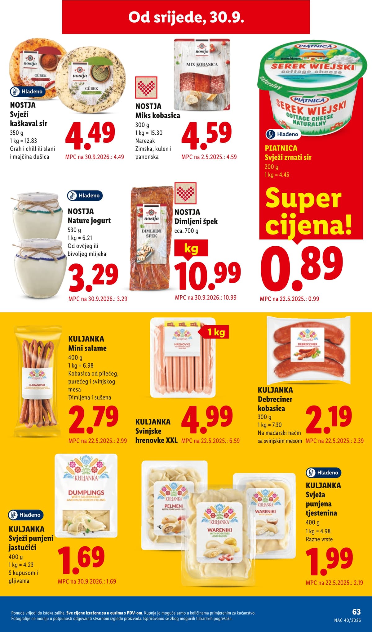 Stranica 63. Lidl kataloga - Tjedna Akcija od 28.09.2026.