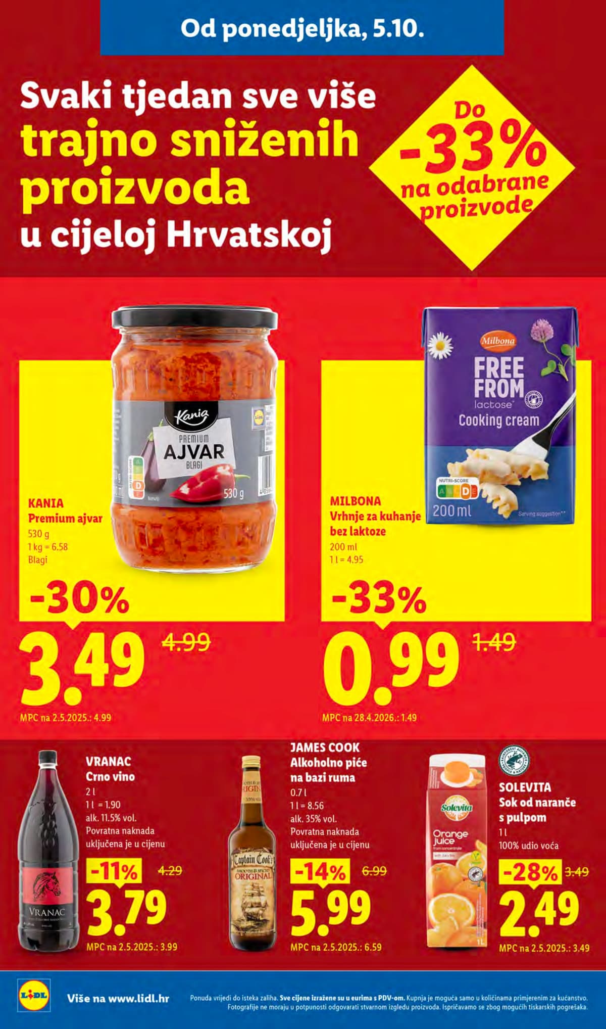 Stranica 2. Lidl kataloga - Tjedna Akcija od 05.10.2026.