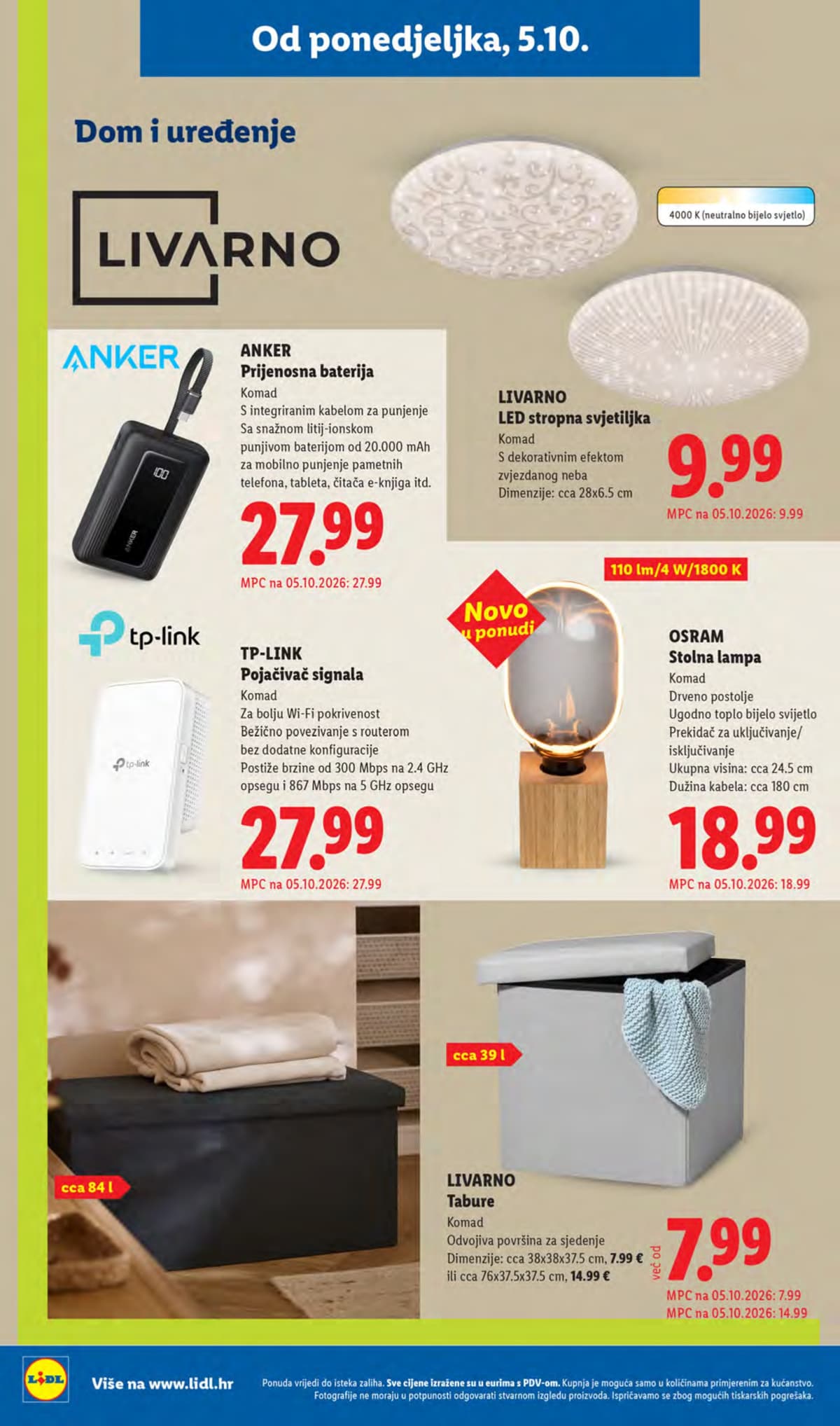 Stranica 36. Lidl kataloga - Tjedna Akcija od 05.10.2026.