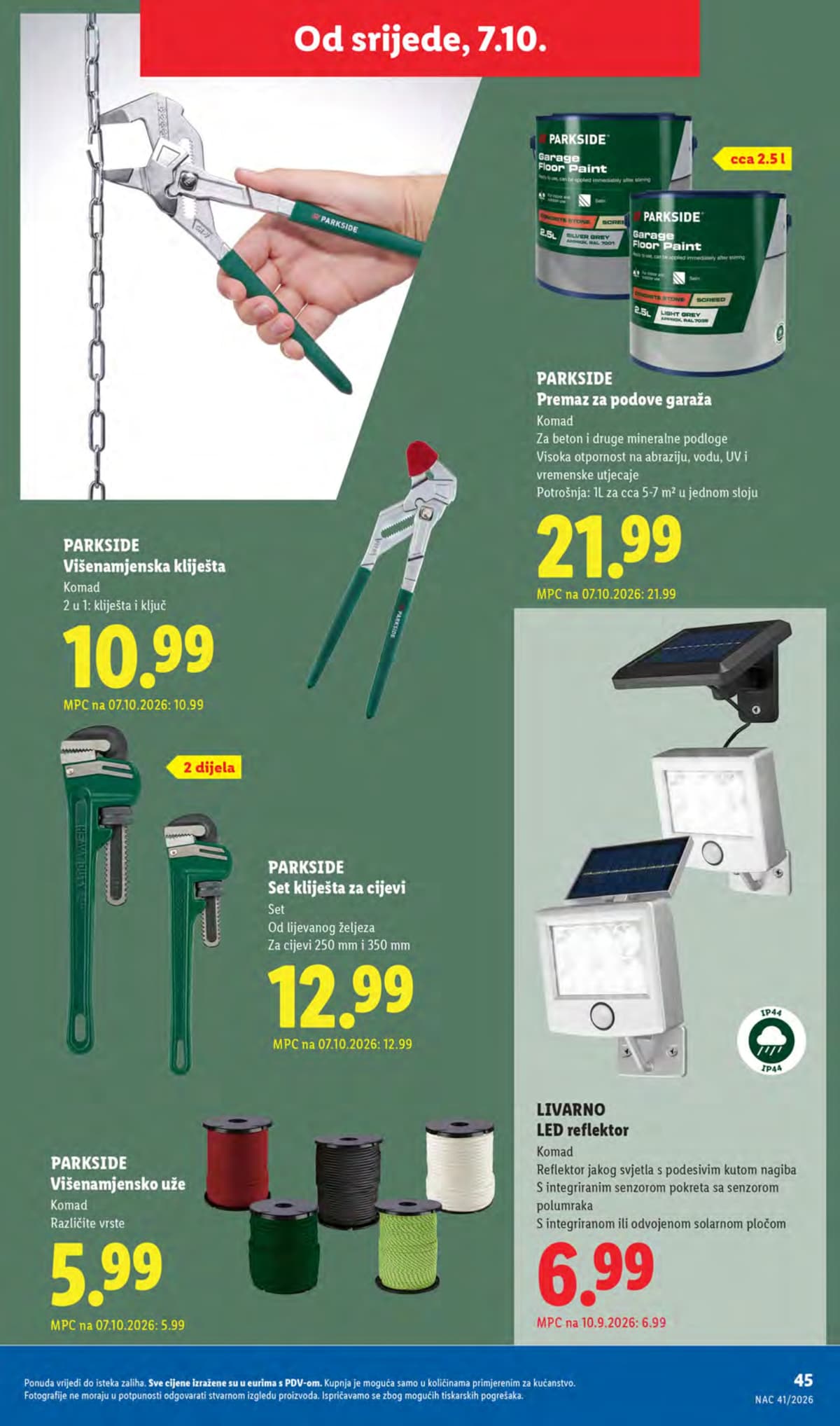 Stranica 45. Lidl kataloga - Tjedna Akcija od 05.10.2026.