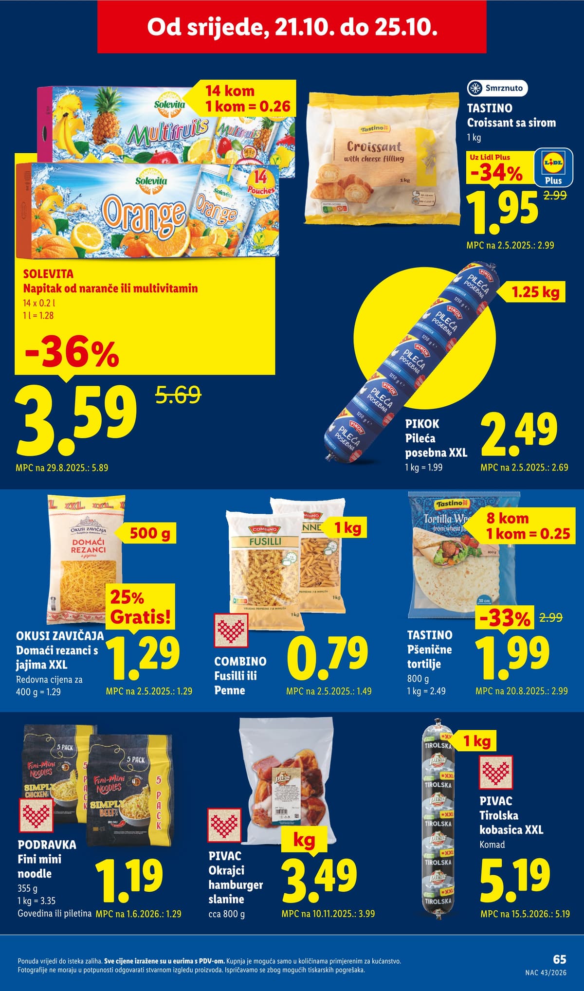Stranica 65. Lidl kataloga - Tjedna Akcija od 16.10.2026.