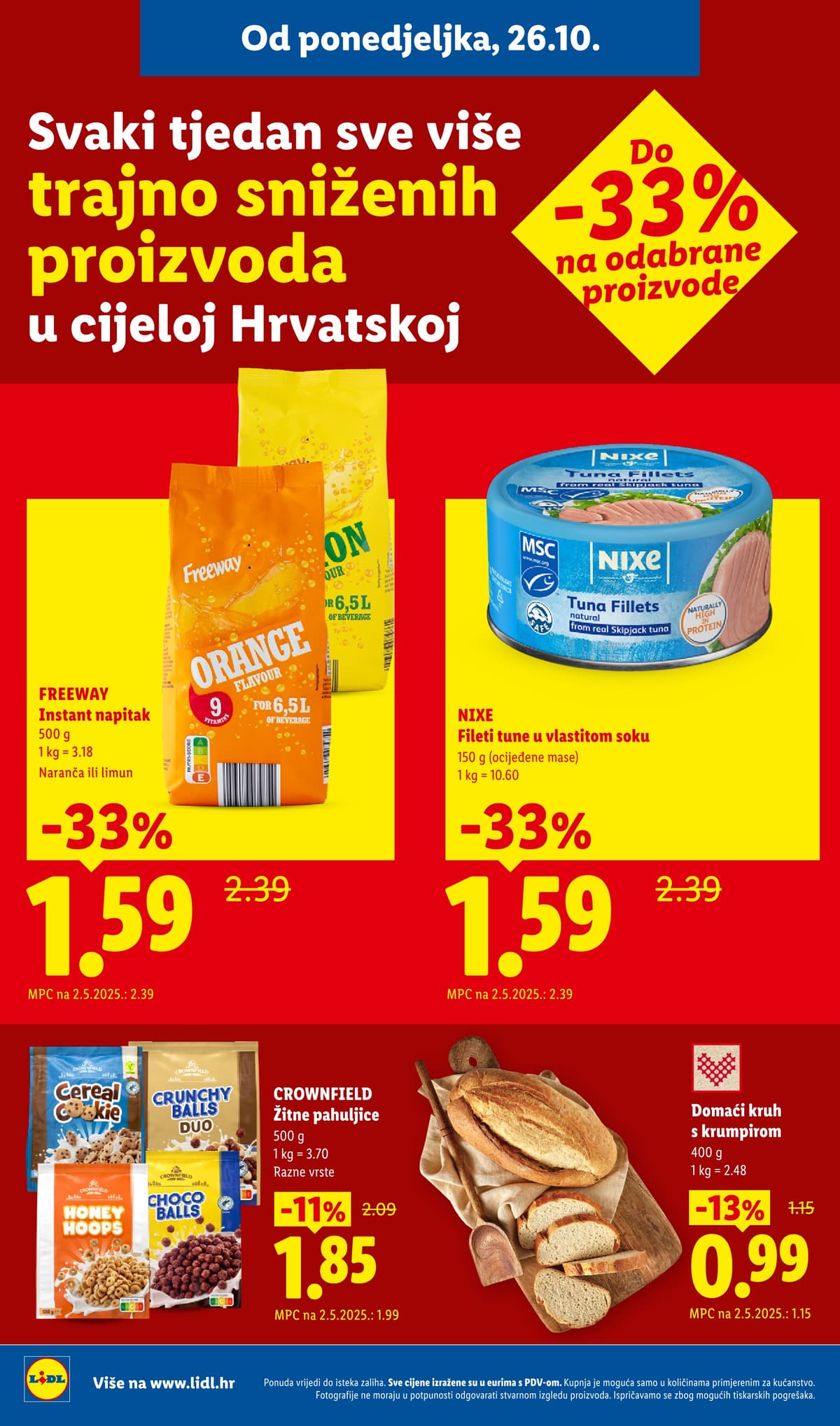 Stranica 2. Lidl kataloga - Tjedna Akcija od 22.10.2026.