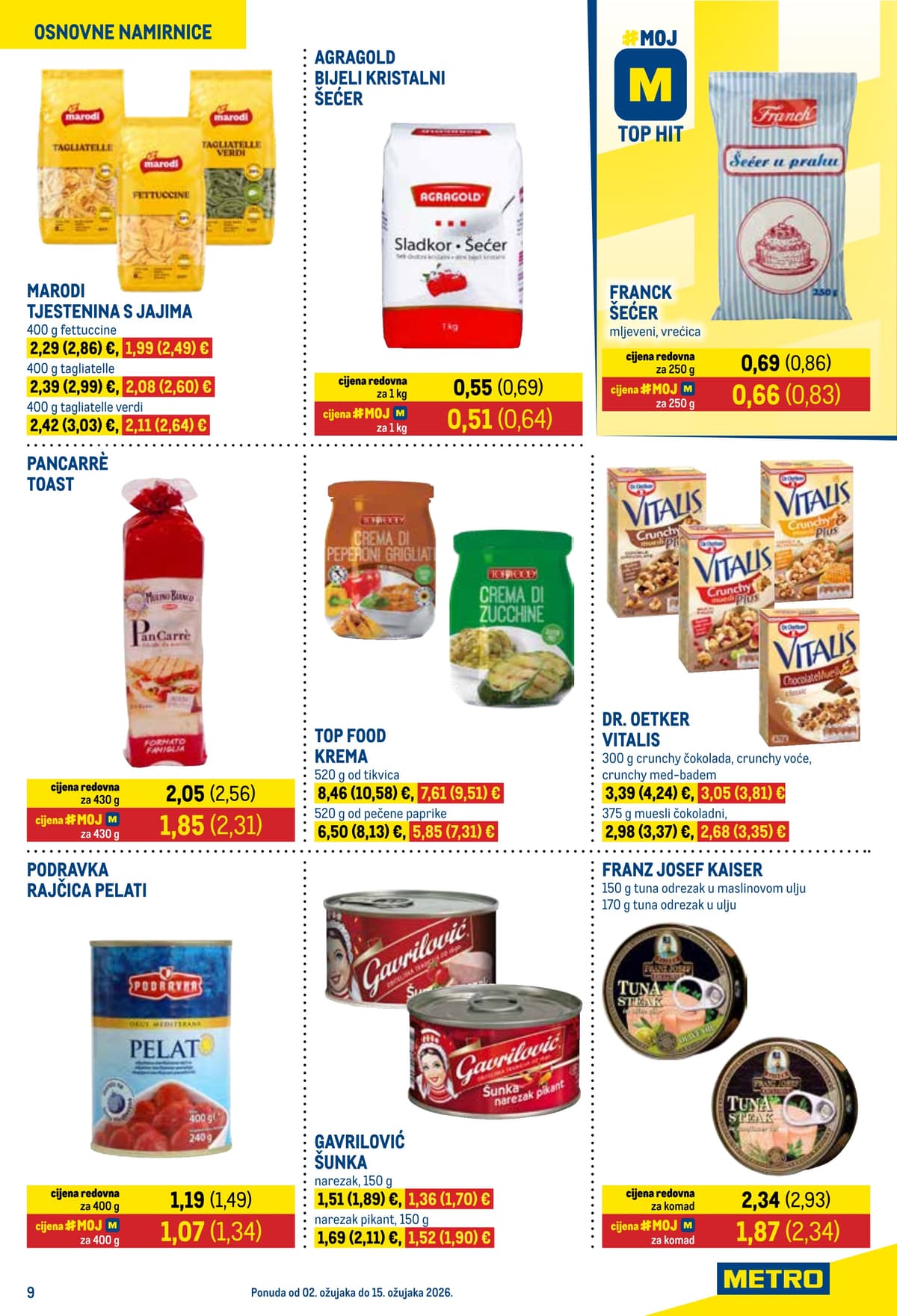 Stranica 9. Metro kataloga - Prehrana i Neprehrana
