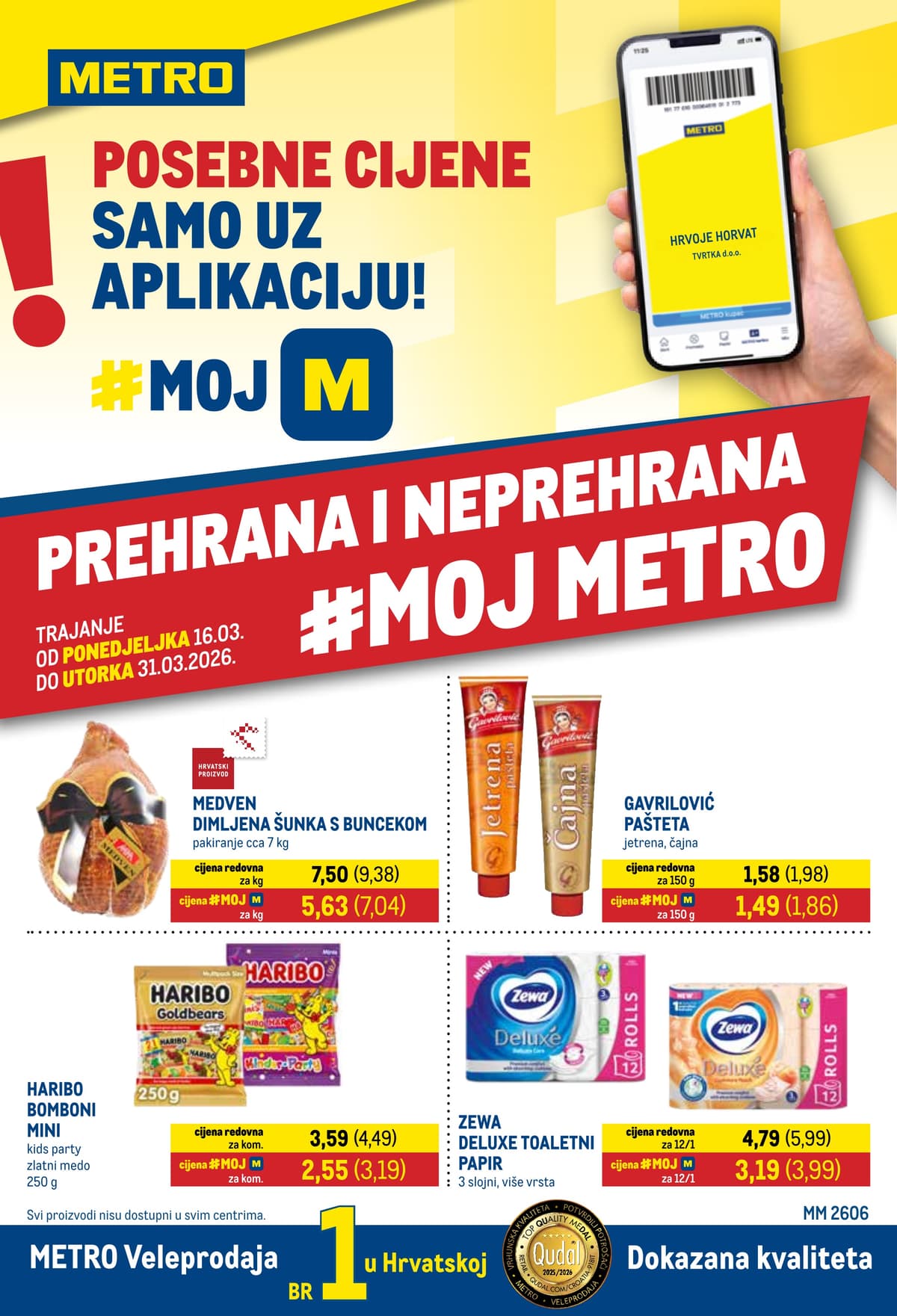 Stranica 1. Metro kataloga - Prehrana i Neprehrana