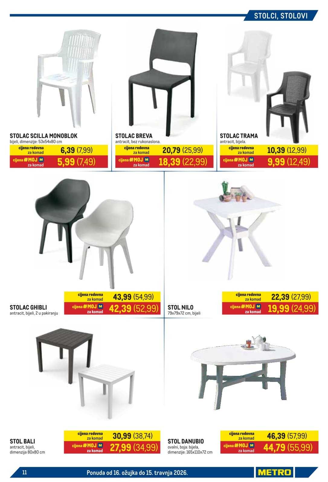 Stranica 11. Metro kataloga - Sve Za Terasu od 15.03.2026.