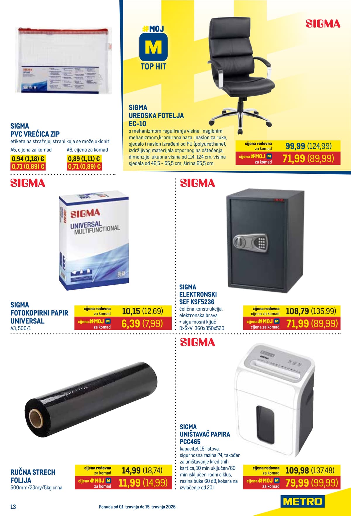 Stranica 13. Metro kataloga - Prehrana i Neprehrana