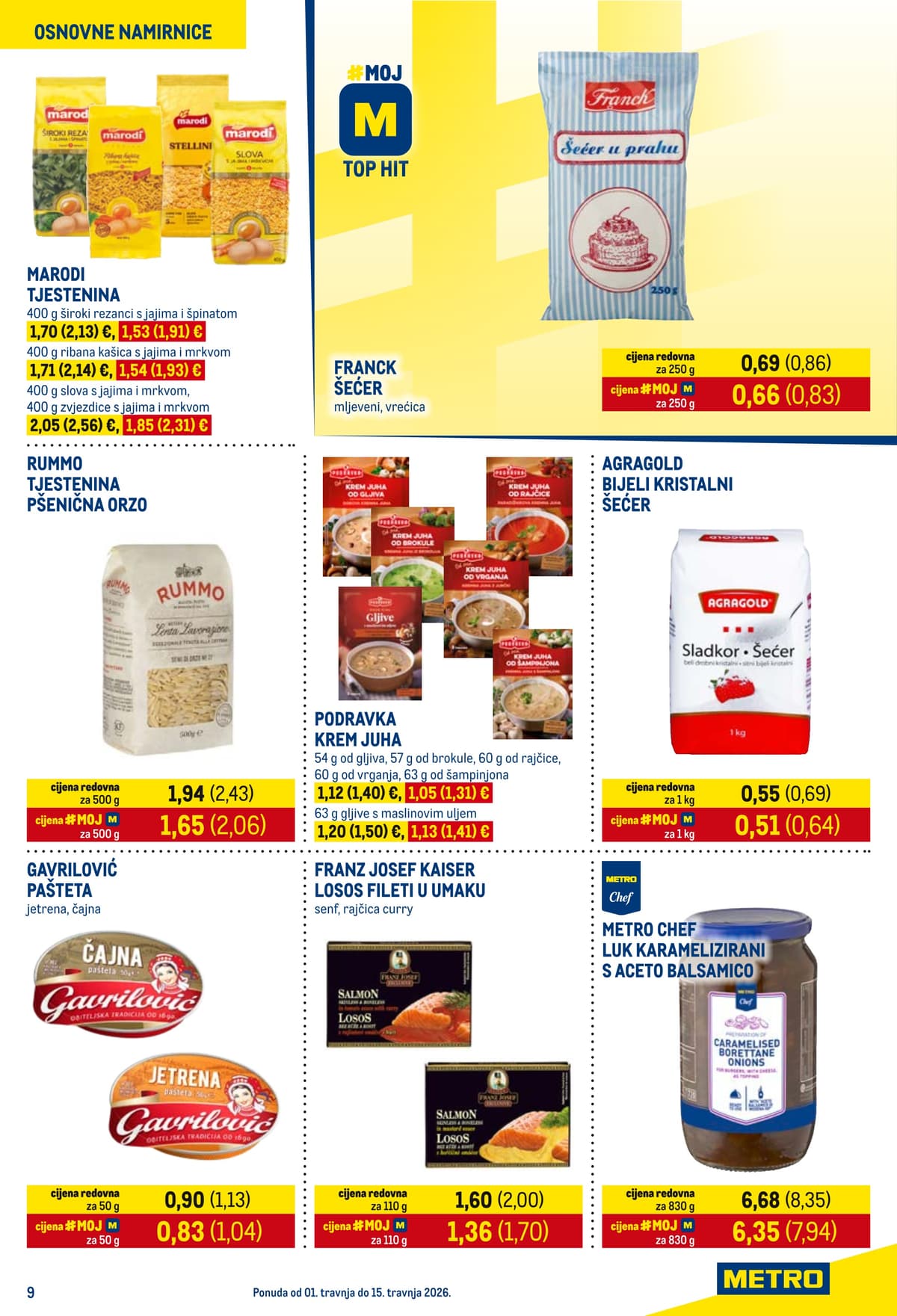 Stranica 9. Metro kataloga - Prehrana i Neprehrana