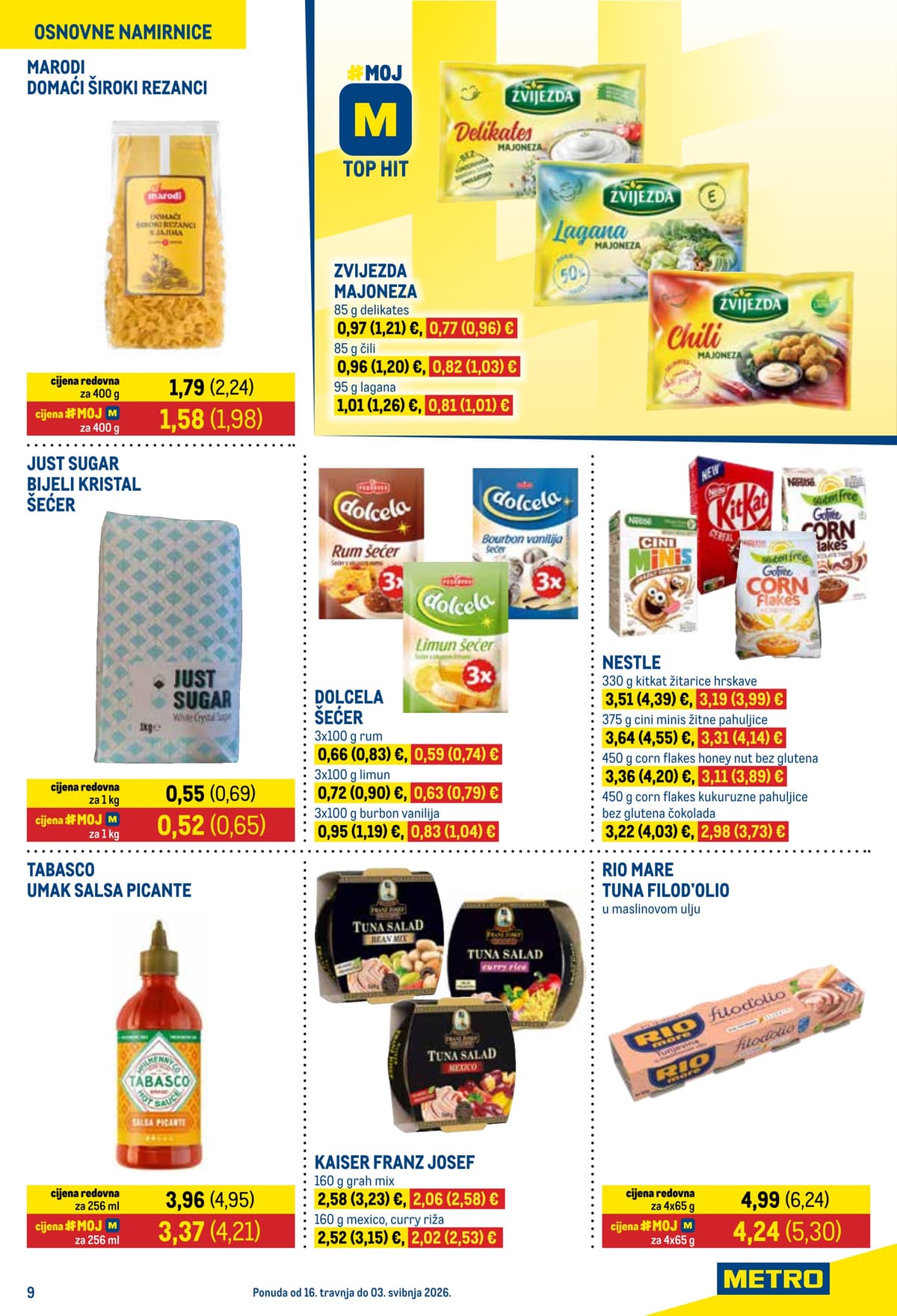 Stranica 9. Metro kataloga - Prehrana i Neprehrana