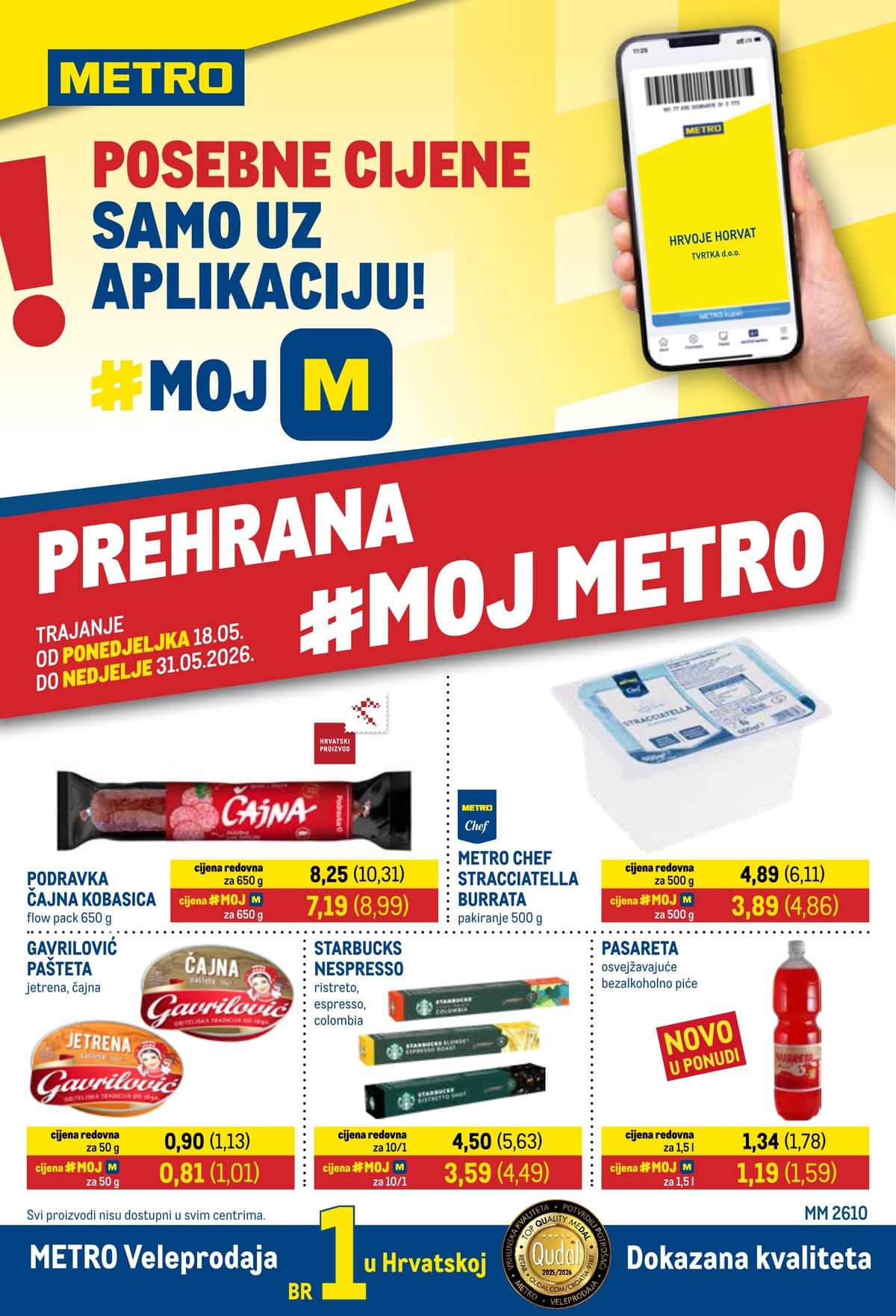 Stranica 1. Metro kataloga - Prehrana i Neprehrana