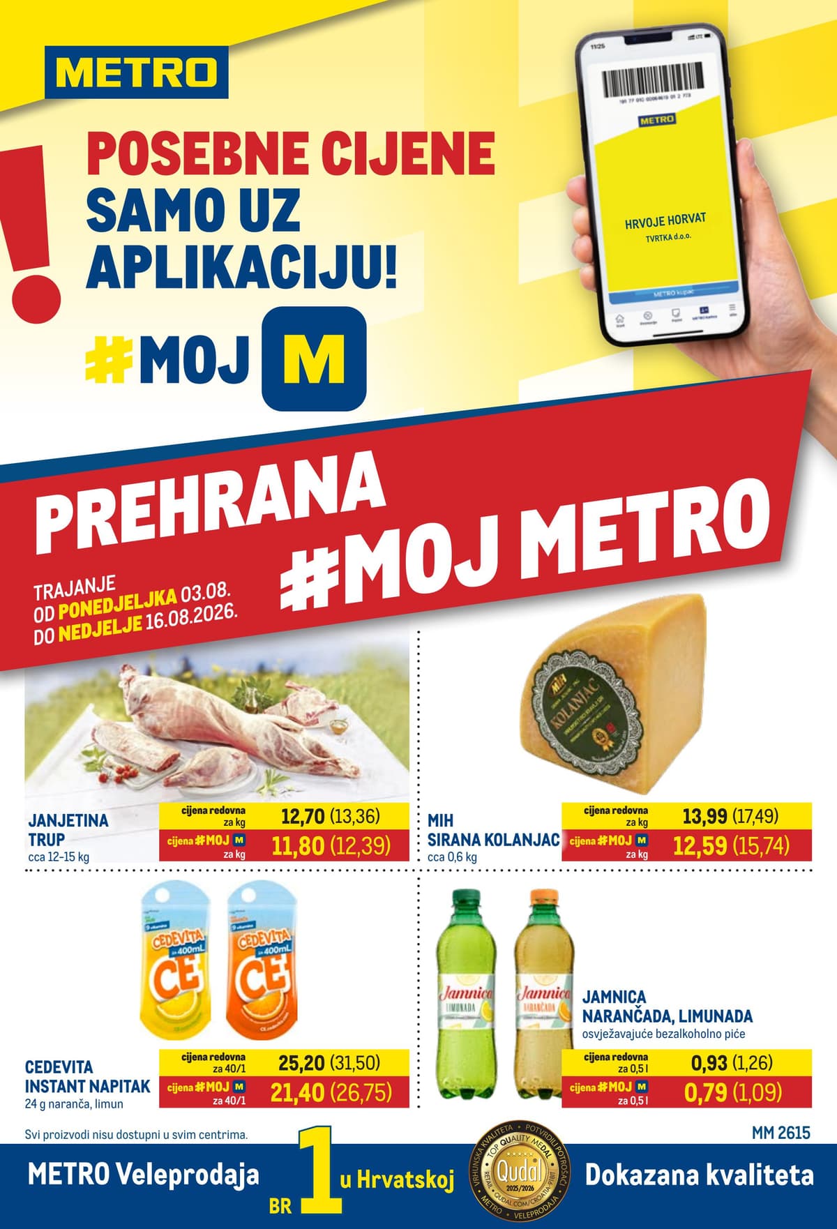 Stranica 1. Metro kataloga - Prehrana od 02.08.2026.