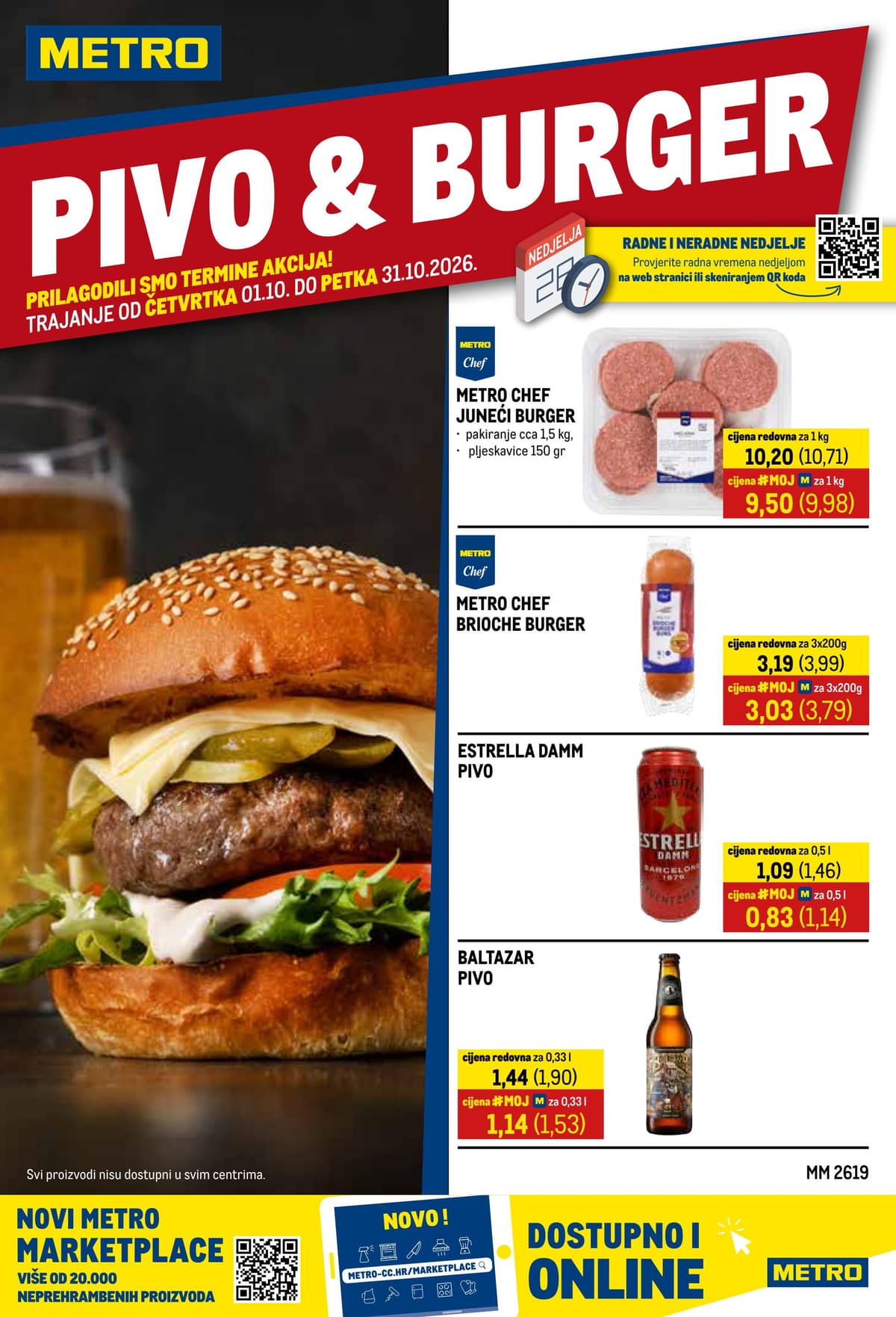 Stranica 1. Metro kataloga - Pivo i burger