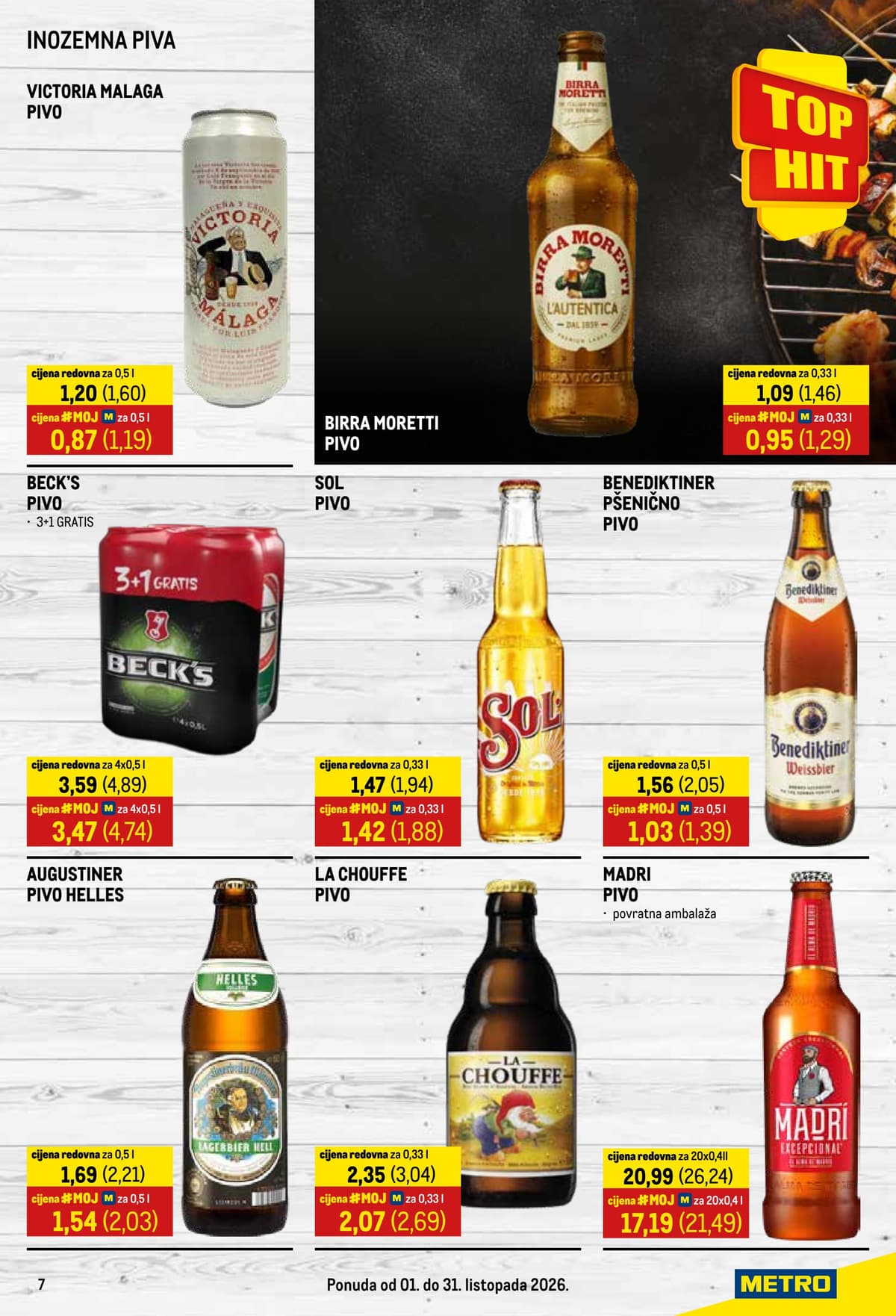 Stranica 7. Metro kataloga - Pivo i burger
