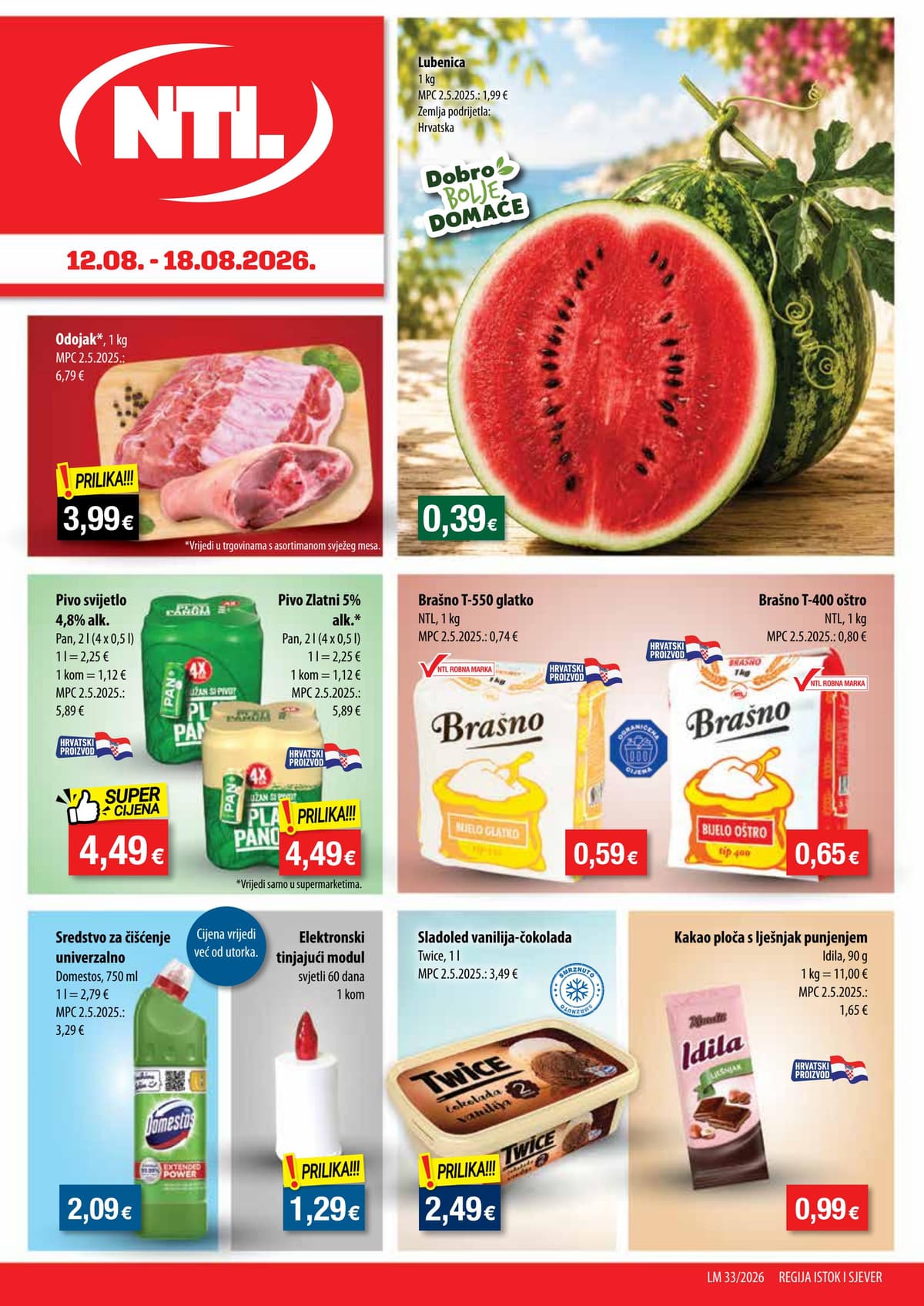 Stranica 1. NTL kataloga - Tjedna Akcija od 12.08.2026.