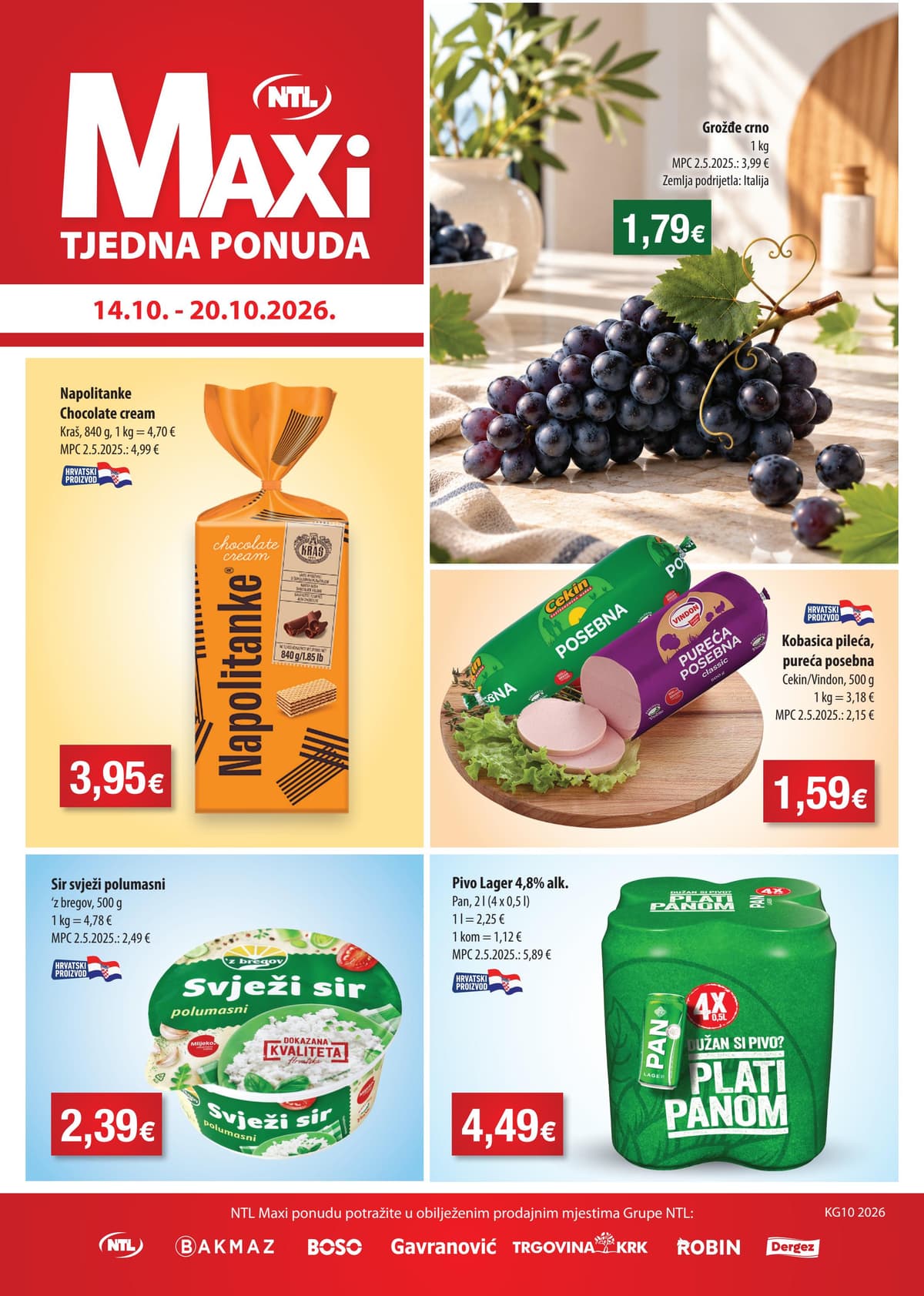 Stranica 1. NTL kataloga - Tjedna Akcija od 16.10.2026.