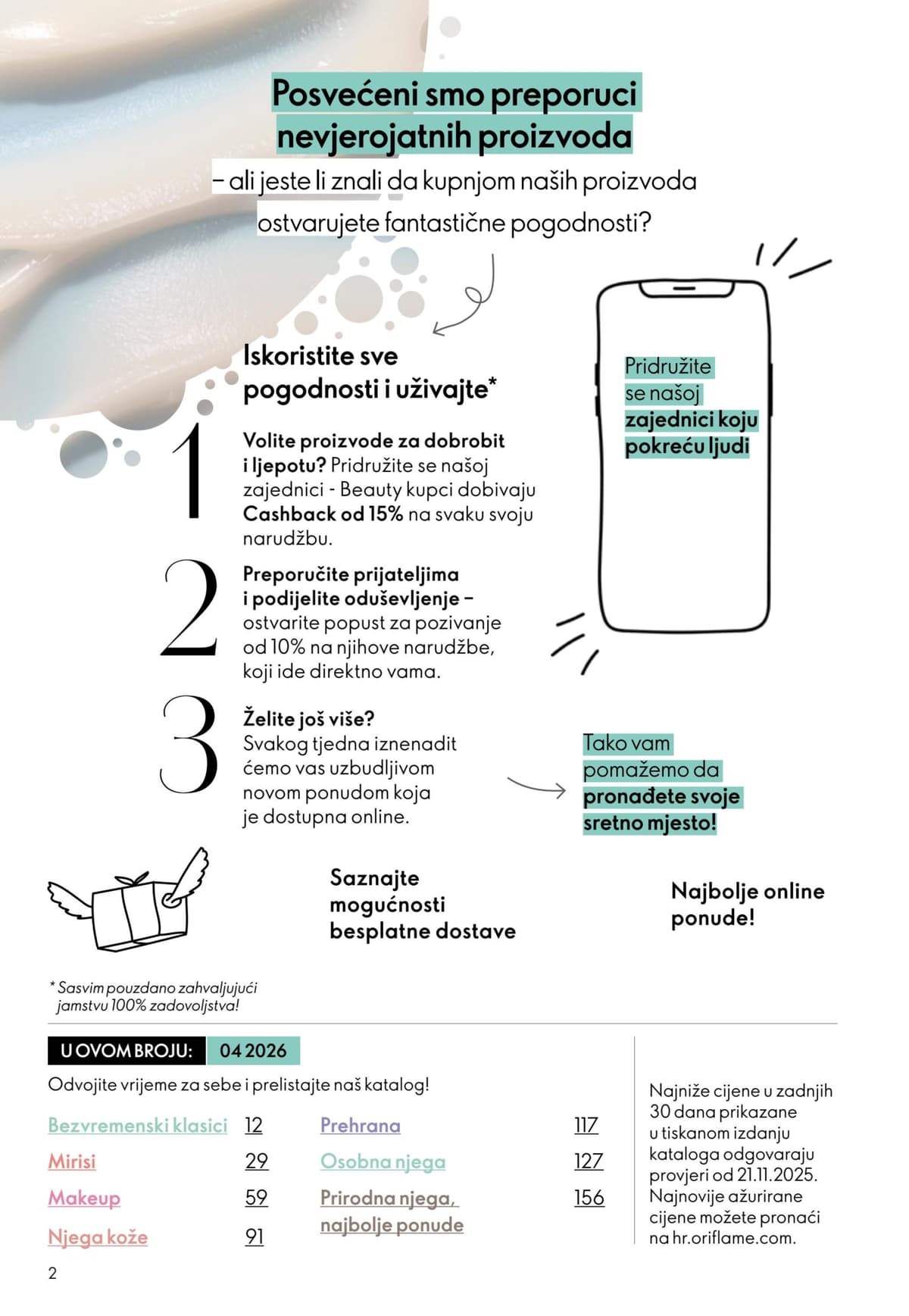 Stranica 2. Oriflame kataloga - Akcijska Ponuda od 15.03.2026.