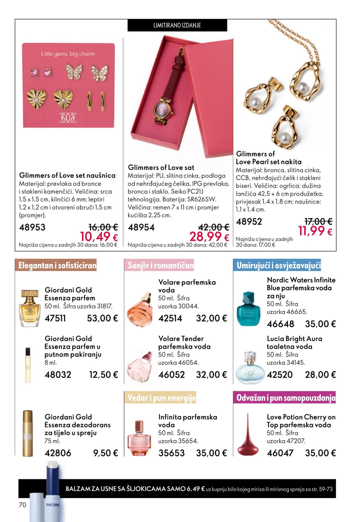 Stranica 70. Oriflame kataloga - Akcijska Ponuda