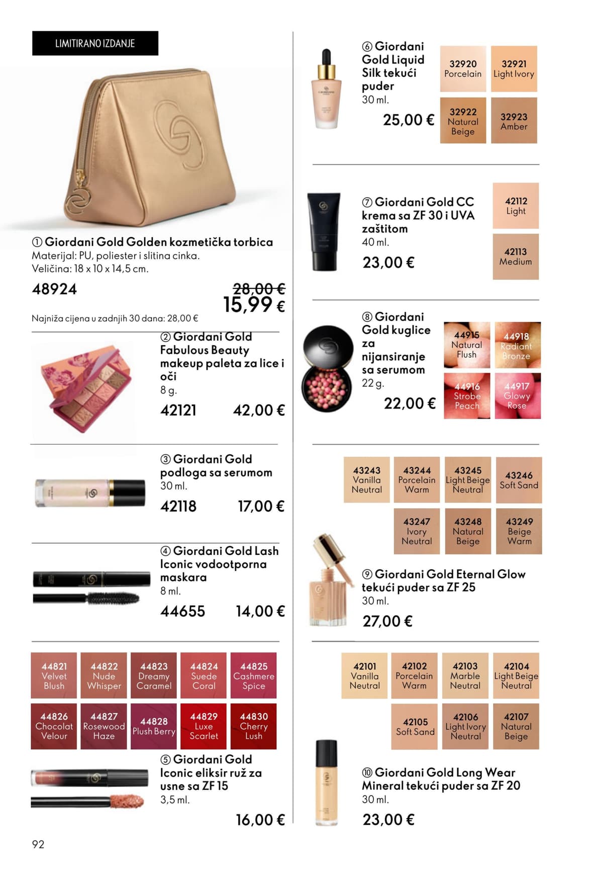Stranica 92. Oriflame kataloga - Svibanj 2026. od 12.05.2026.
