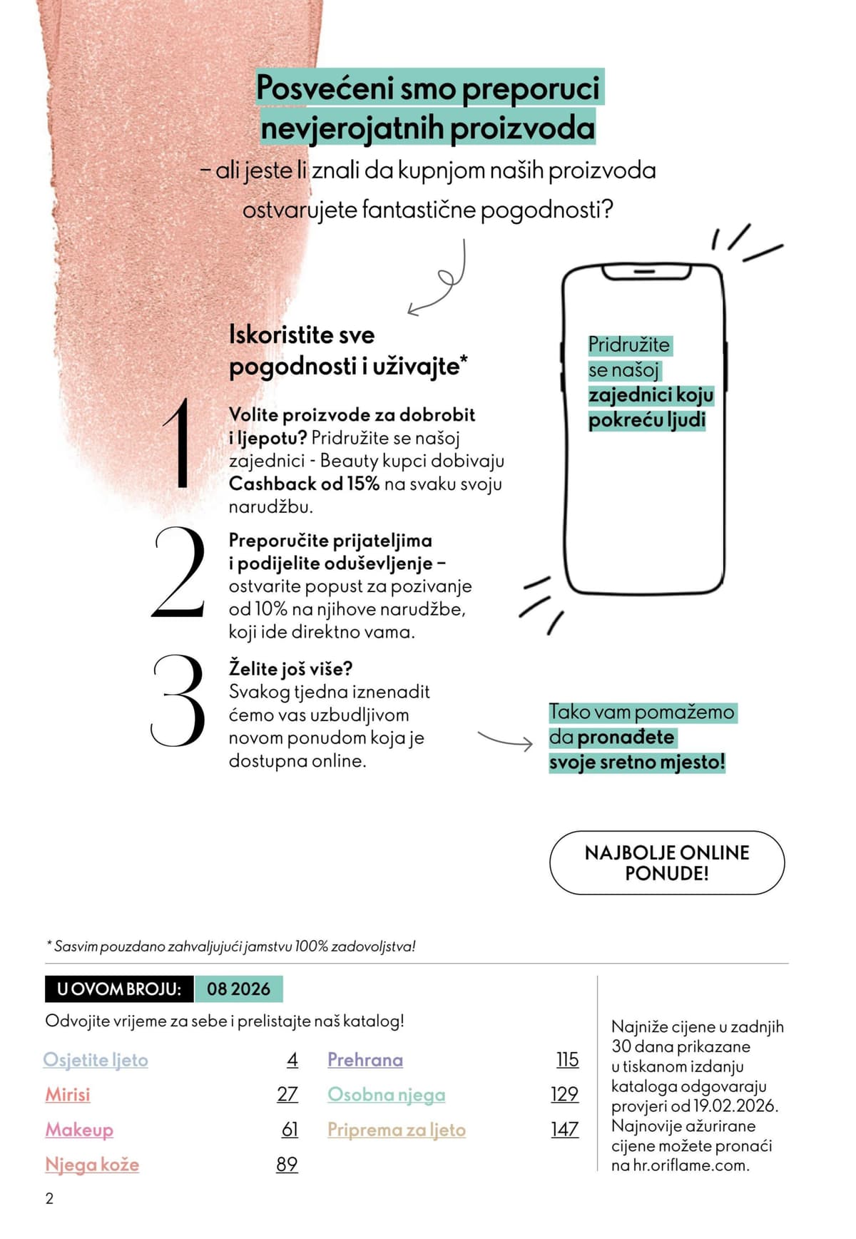 Stranica 2. Oriflame kataloga - Lipanj 2026. od 03.06.2026.