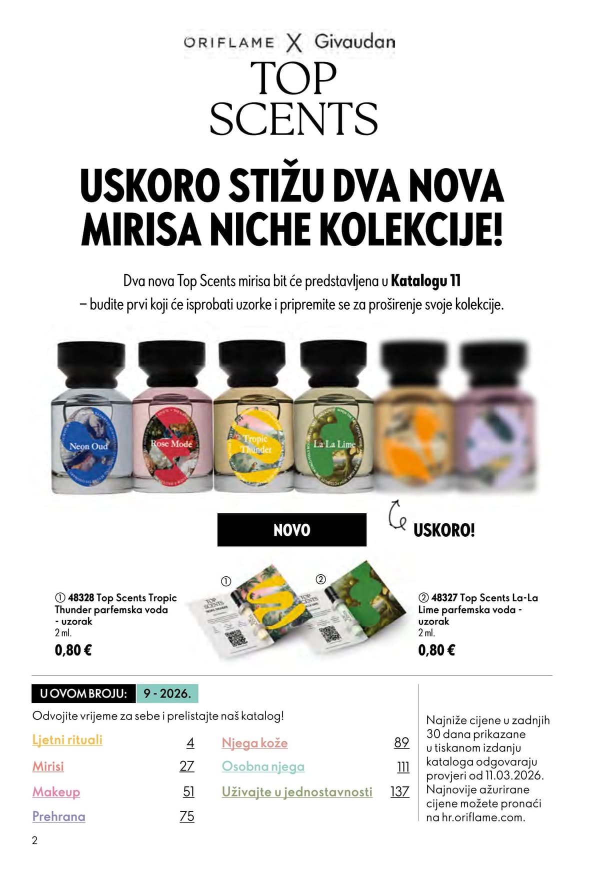 Stranica 2. Oriflame kataloga - Tjedna Akcija od 26.06.2026