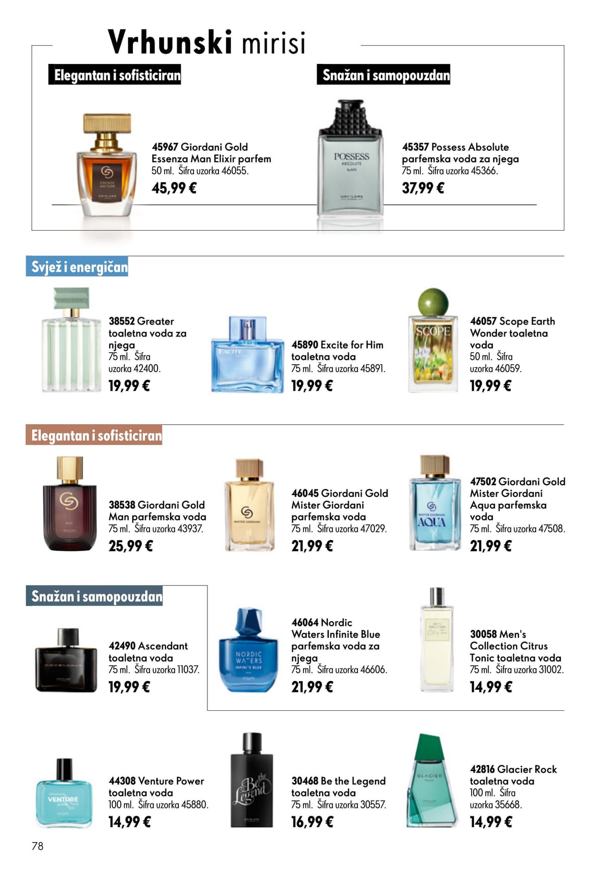 Stranica 78. Oriflame kataloga - Srpanj 2026. od 16.07.2026