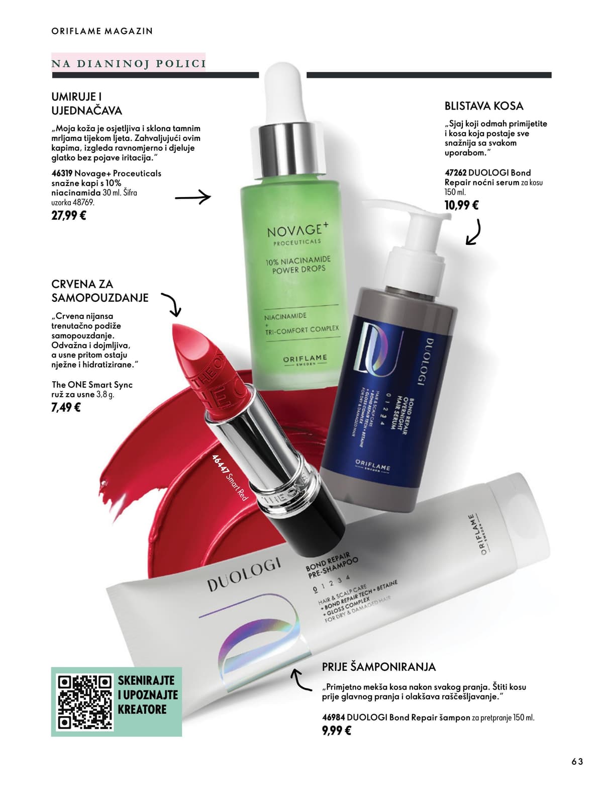 Stranica 63. Oriflame kataloga - Listopad 2026 od 16.10.2026.