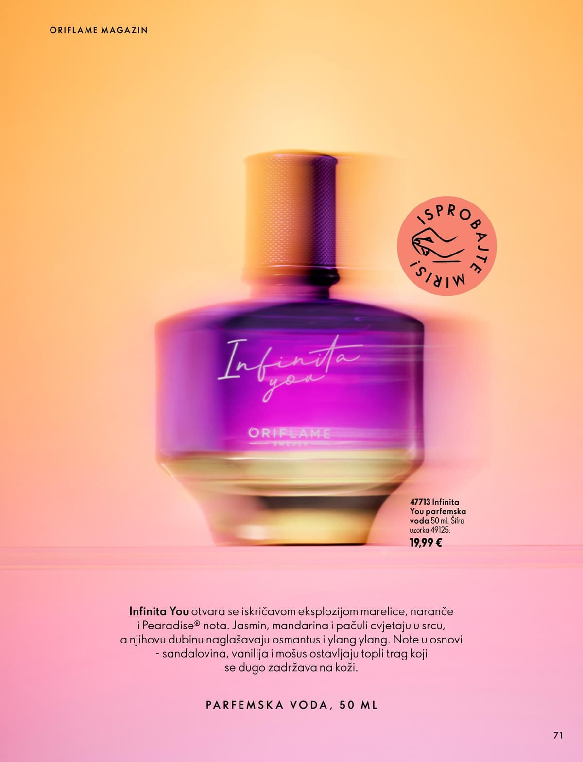 Stranica 71. Oriflame kataloga - Listopad 2026 od 16.10.2026.
