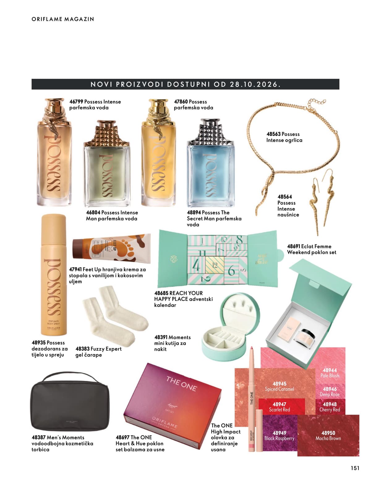 Stranica 151. Oriflame kataloga - Listopad 2026 od 16.10.2026.