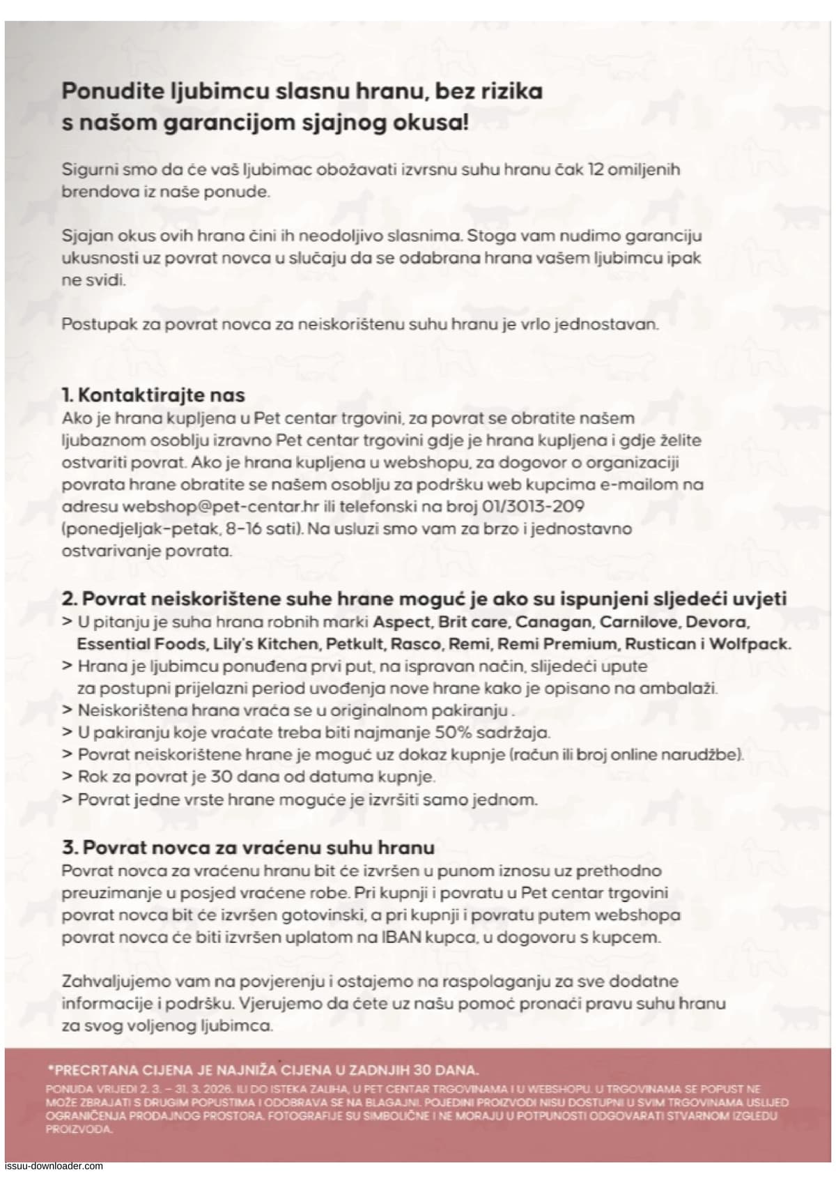 Stranica 14. Pet Centar kataloga - Ožujak 2026. od 15.03.2026.