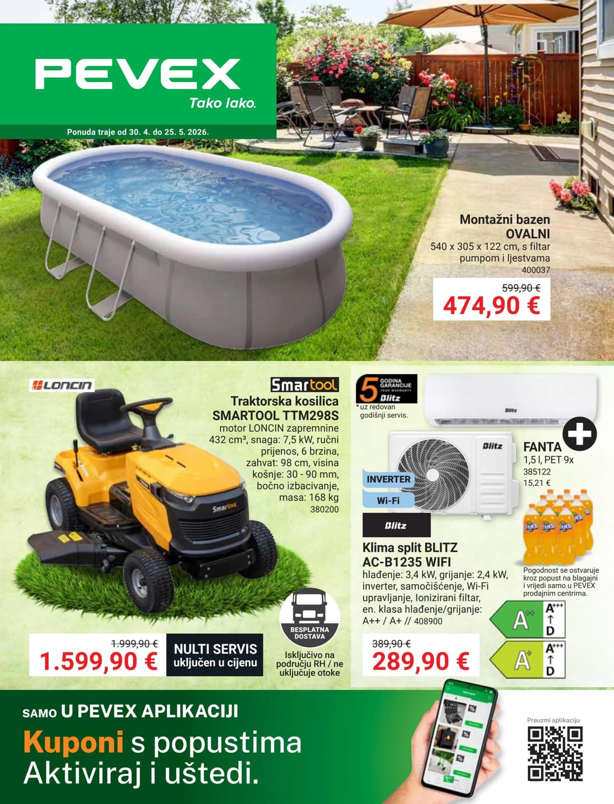 Stranica 1. Pevex kataloga - Svibanj 2026. od 30.04.2026.