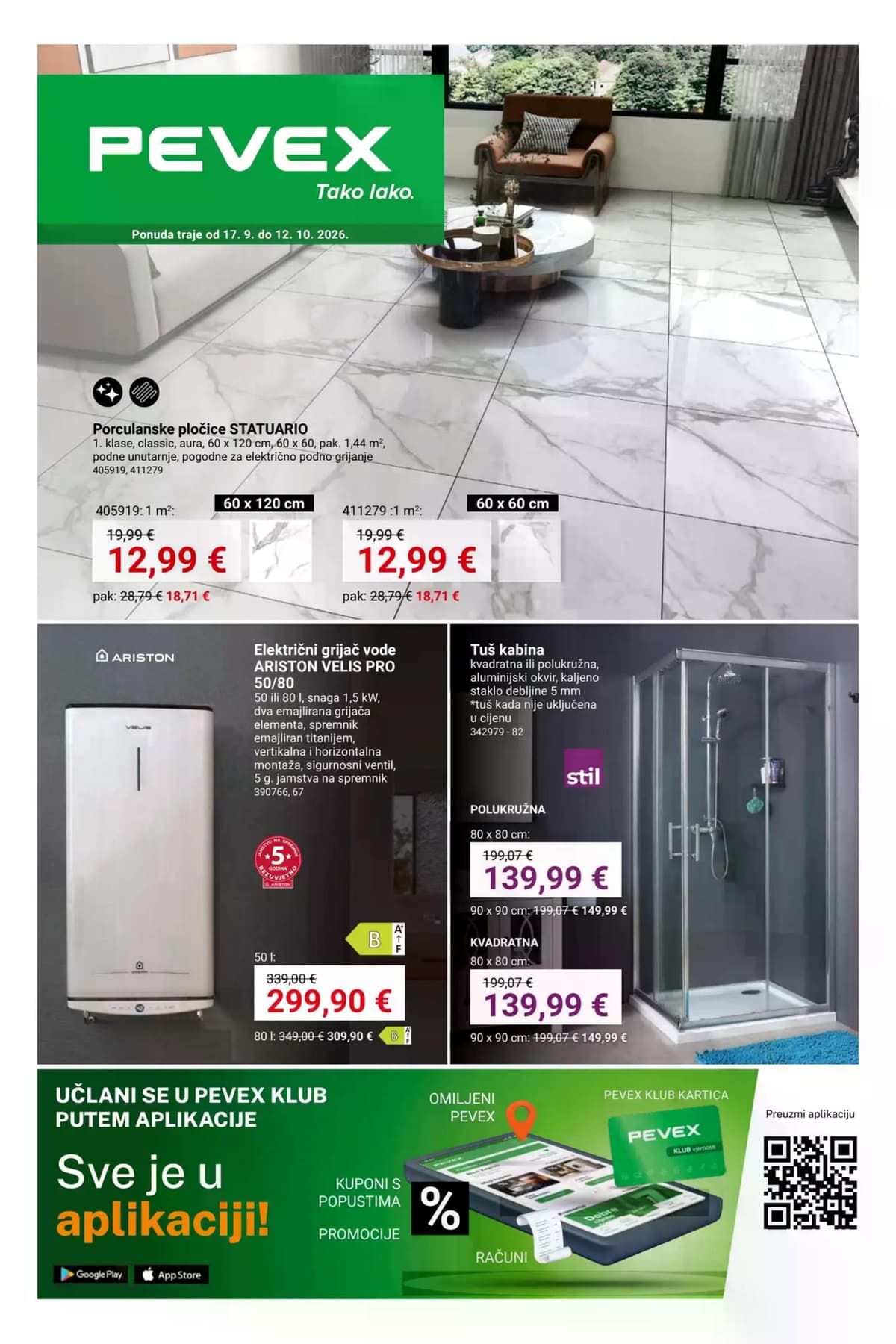 Stranica 1. Pevex kataloga - Opremanje od 20.09.2026.