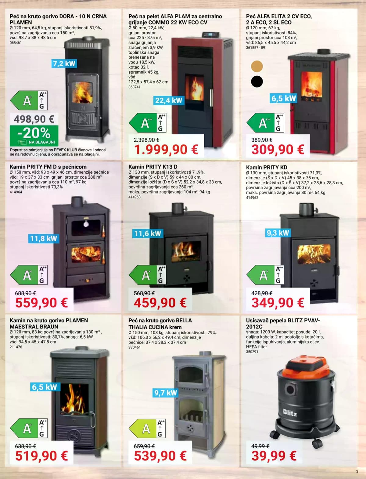 Stranica 3. Pevex kataloga - Listopad 2026 od 28.09.2026.