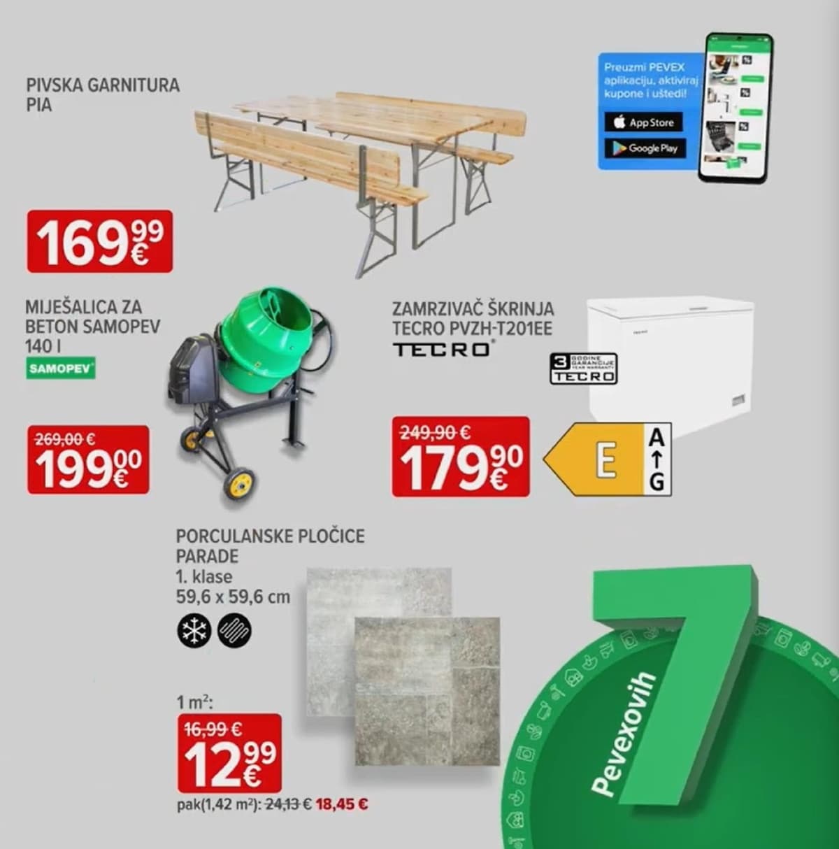 Stranica 2. Pevex kataloga - Pevexovih sedam